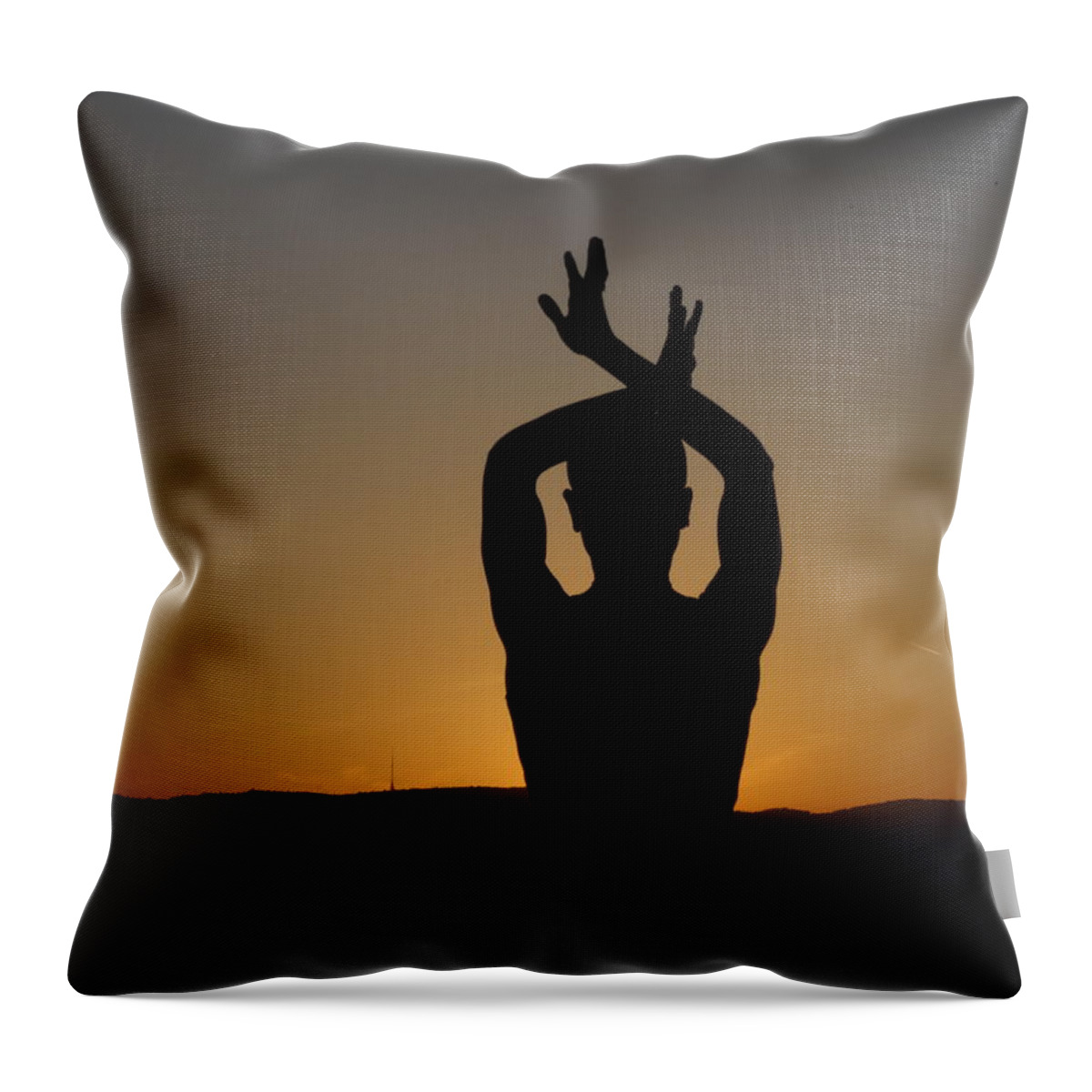Sunset Throw Pillow featuring the photograph Inner Peace by Tanja Leuenberger