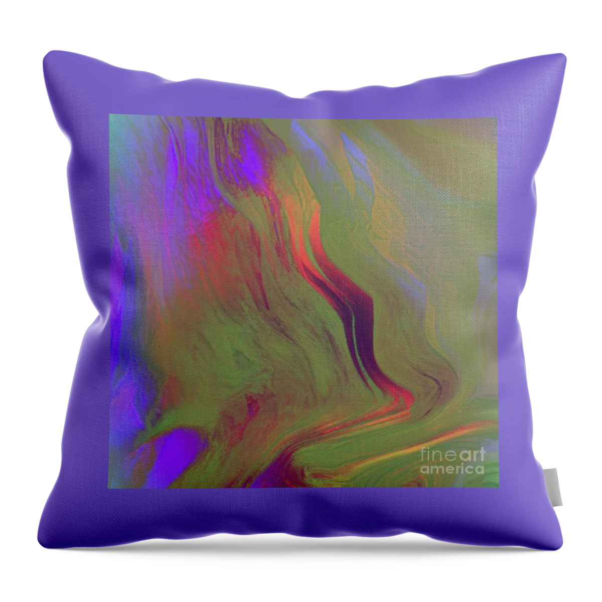  Throw Pillow featuring the digital art Intrigued by Glenn Hernandez