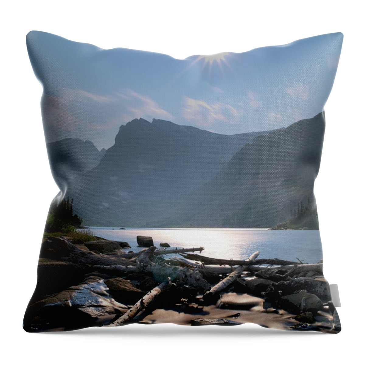 Landscape Throw Pillow featuring the photograph Isabelle in Haze by Ivan Franklin