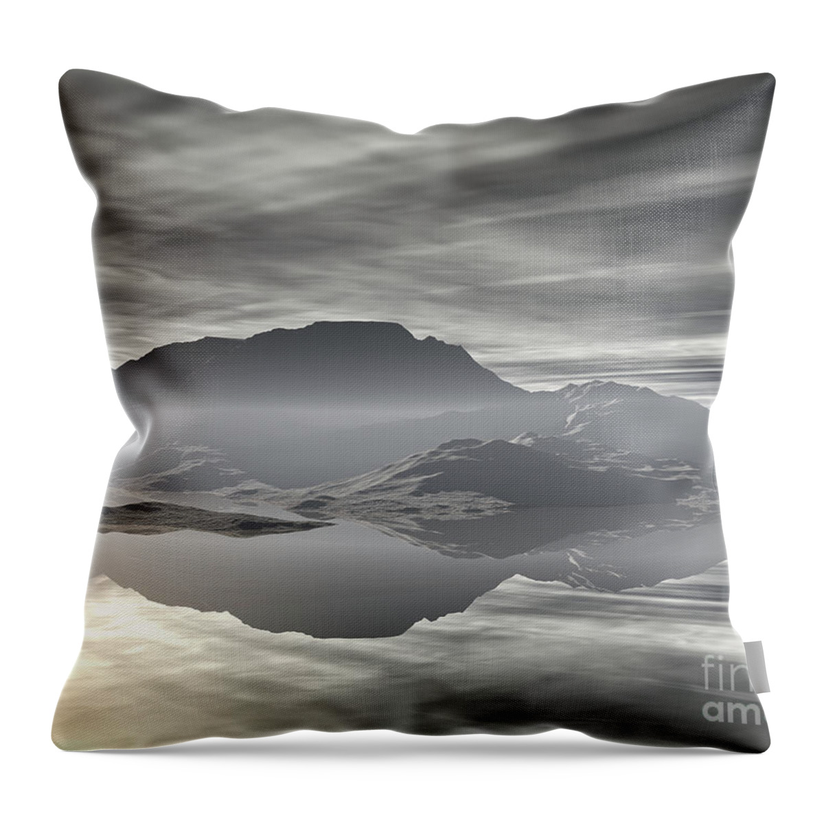 Digital Art Throw Pillow featuring the digital art Isle of Serenity by Phil Perkins