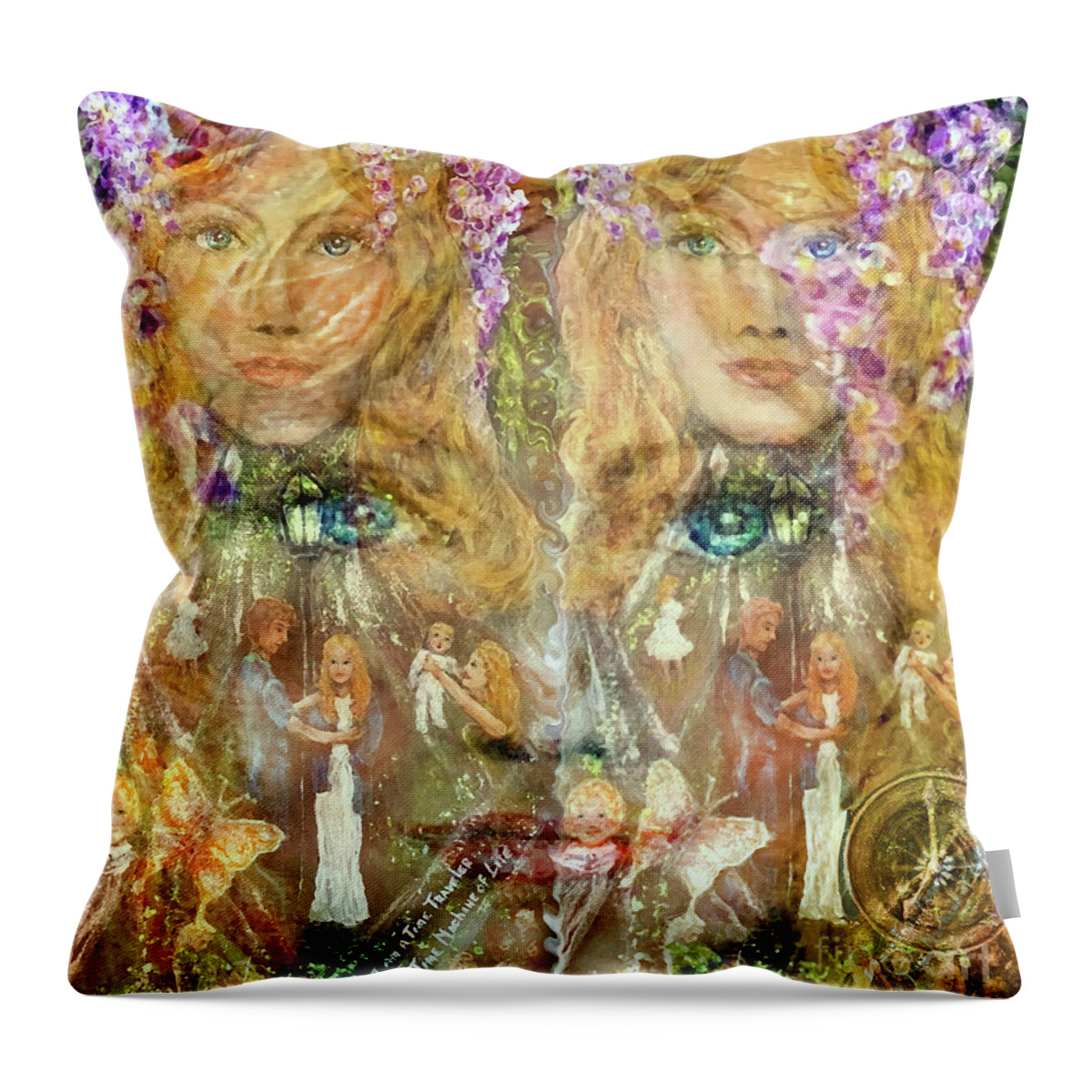 Choices Throw Pillow featuring the painting It is all about Choices by Bonnie Marie