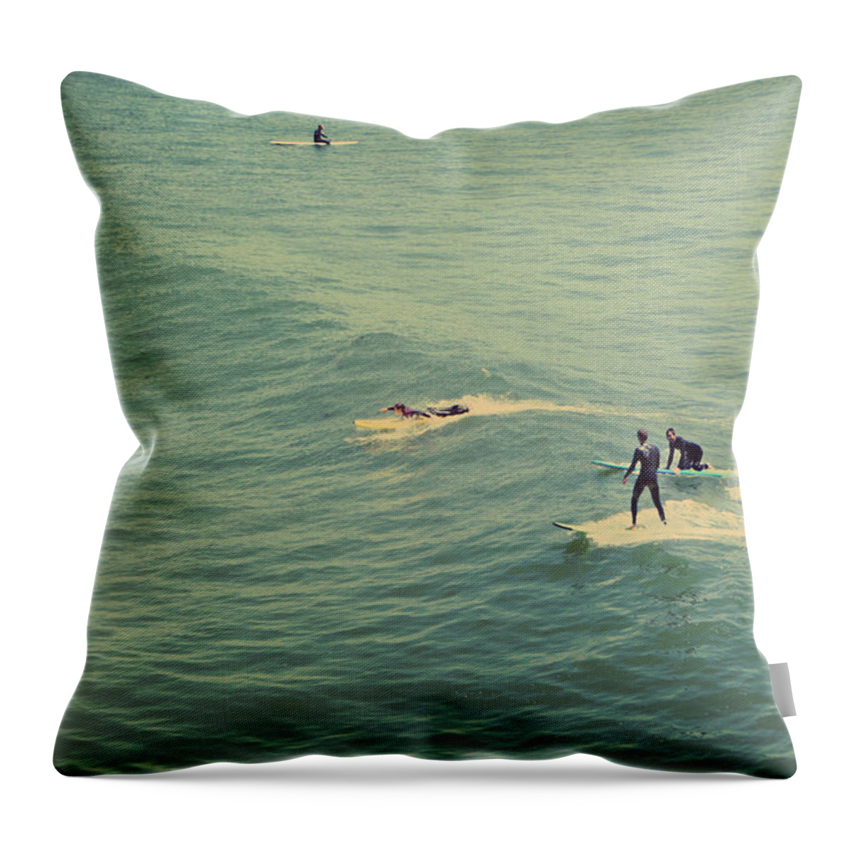 Santa Cruz Throw Pillow featuring the photograph It's the Ride by Laurie Search