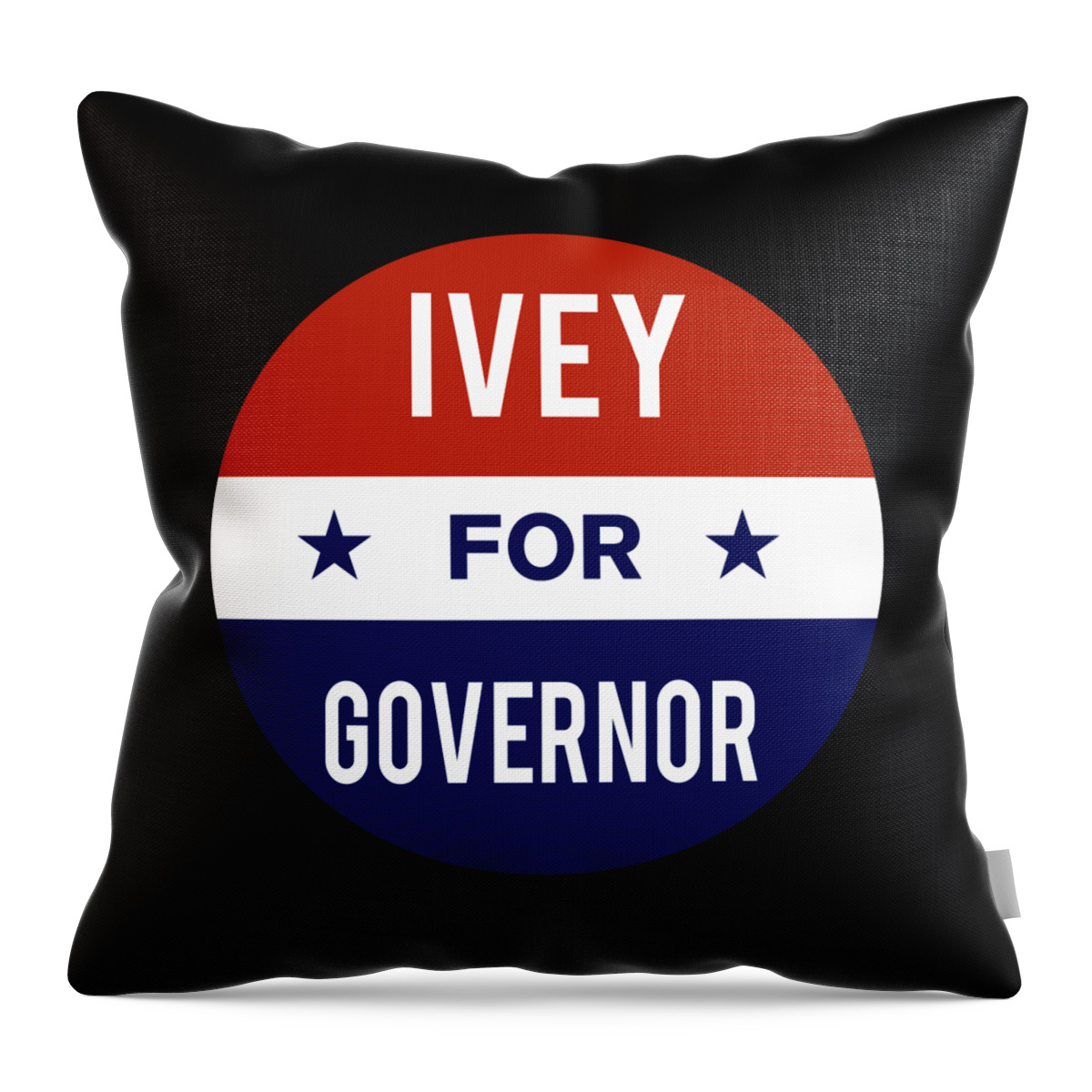 Election Throw Pillow featuring the digital art Ivey For Governor by Flippin Sweet Gear