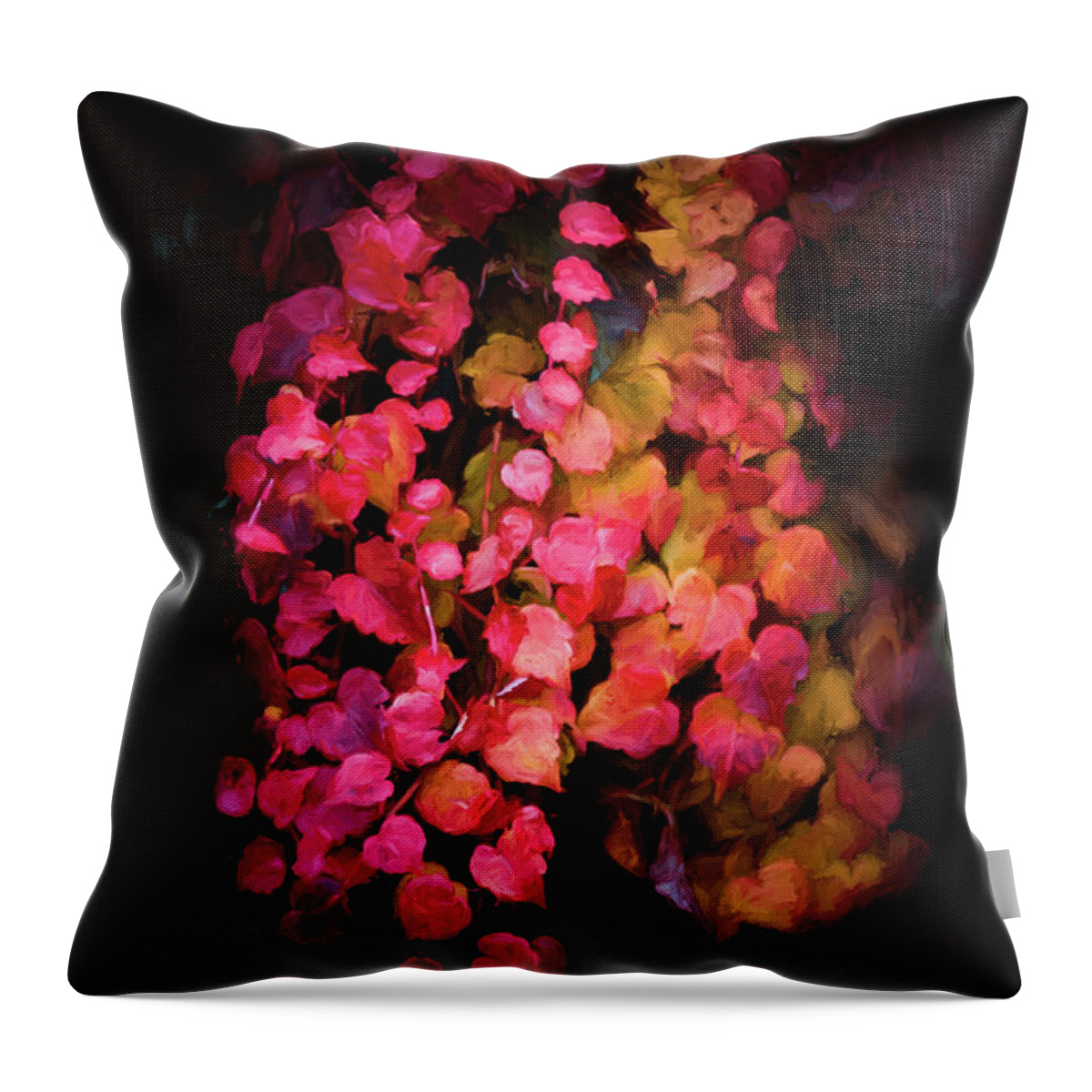 Ivy Throw Pillow featuring the photograph Ivy of Autumn by Philippe Sainte-Laudy