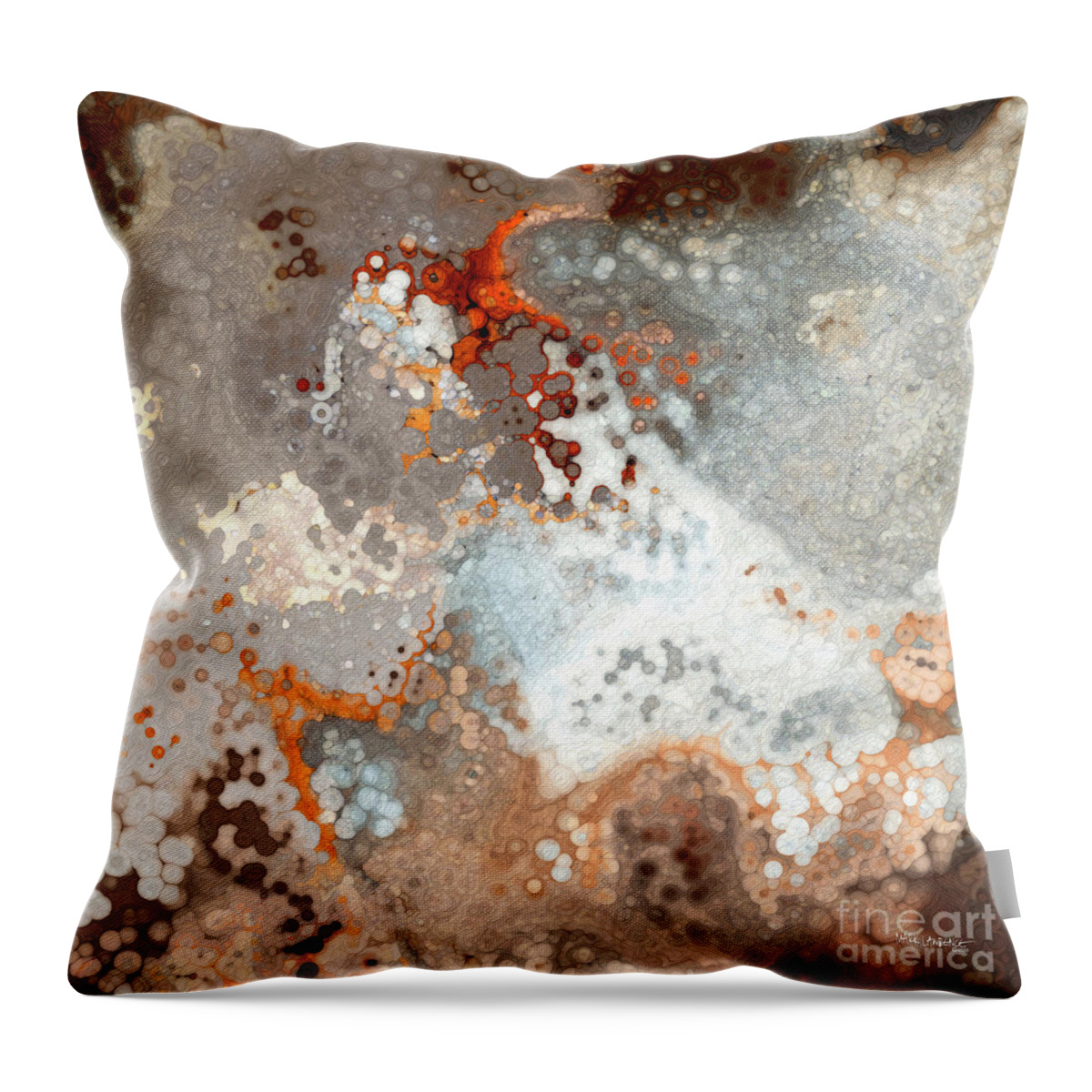 Red Throw Pillow featuring the painting James 4 7. Resist by Mark Lawrence