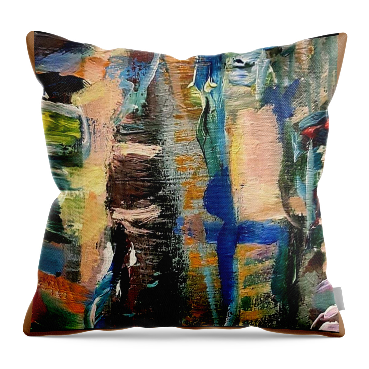 Jazz Throw Pillow featuring the painting Jazz Time by Julie TuckerDemps