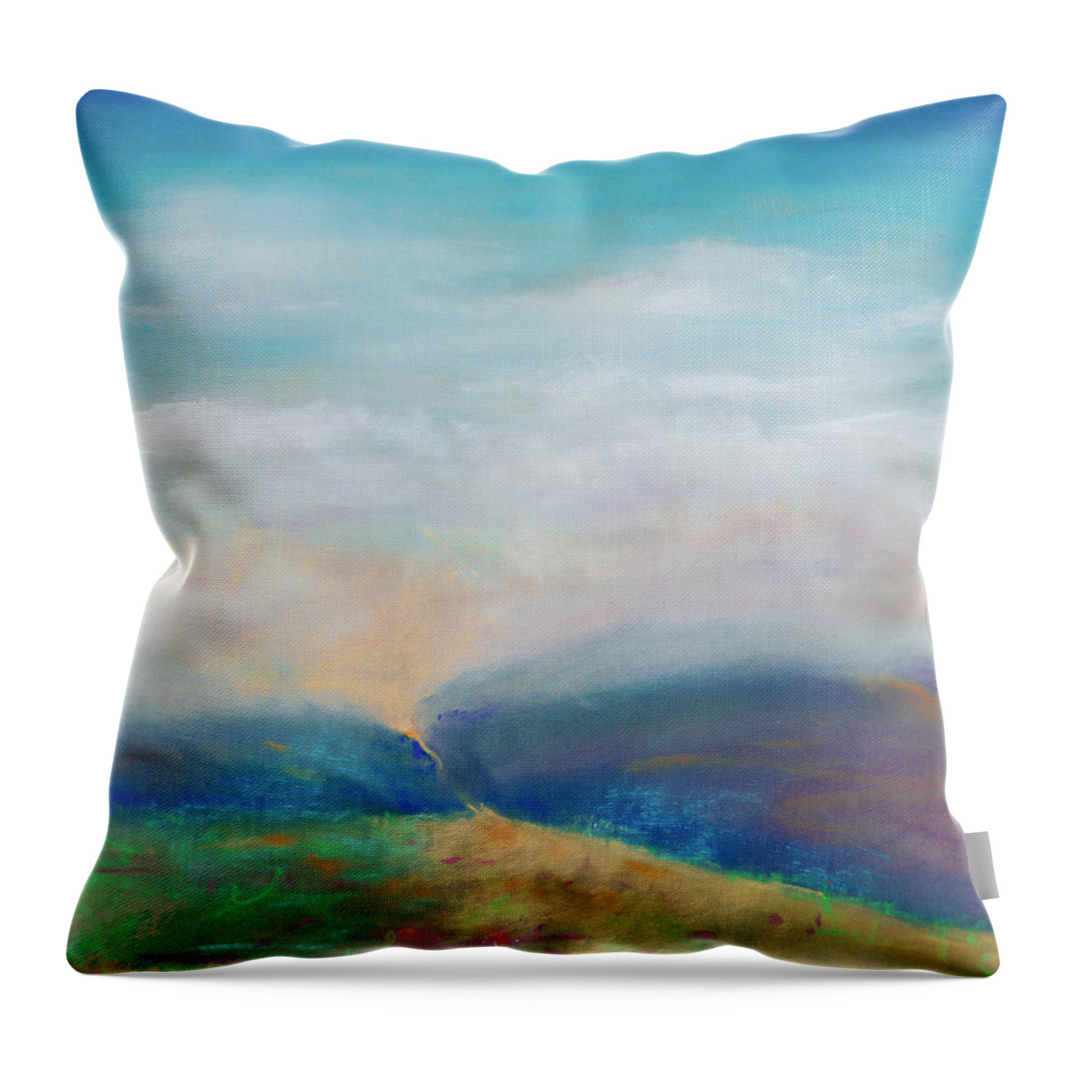 Painting Throw Pillow featuring the painting Journey of Hope by Lee Beuther