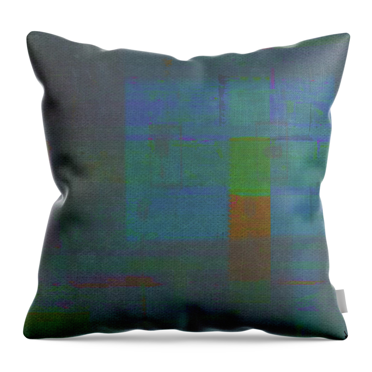 Abstract Throw Pillow featuring the digital art Just Beyond The Glass by Ken Walker