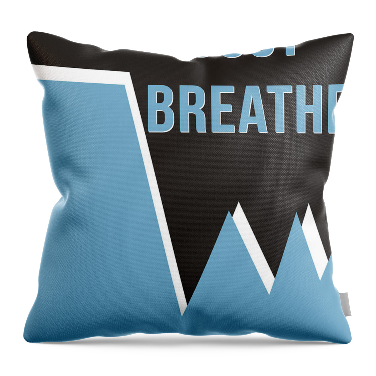 Just Breathe Throw Pillow featuring the digital art Just Breathe by Dan Sproul