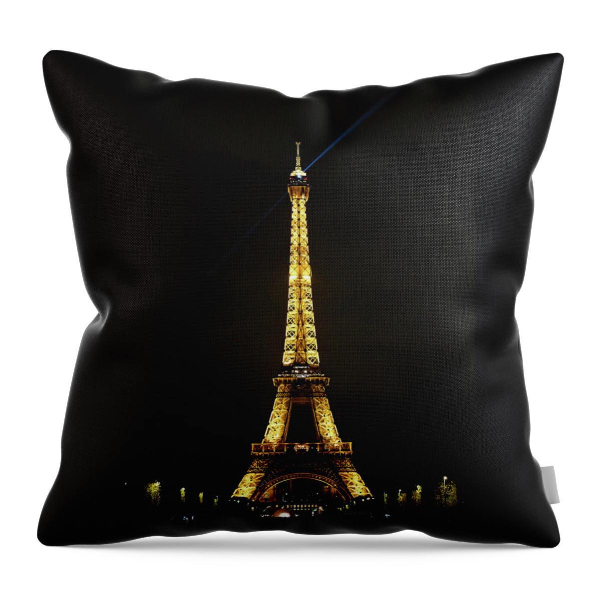 Eiffel Tower Throw Pillow featuring the photograph Just The Tower by Chris Casas