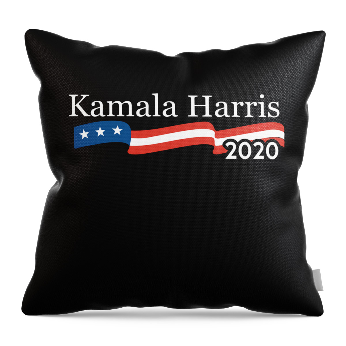 Cool Throw Pillow featuring the digital art Kamala Harris 2020 For President by Flippin Sweet Gear