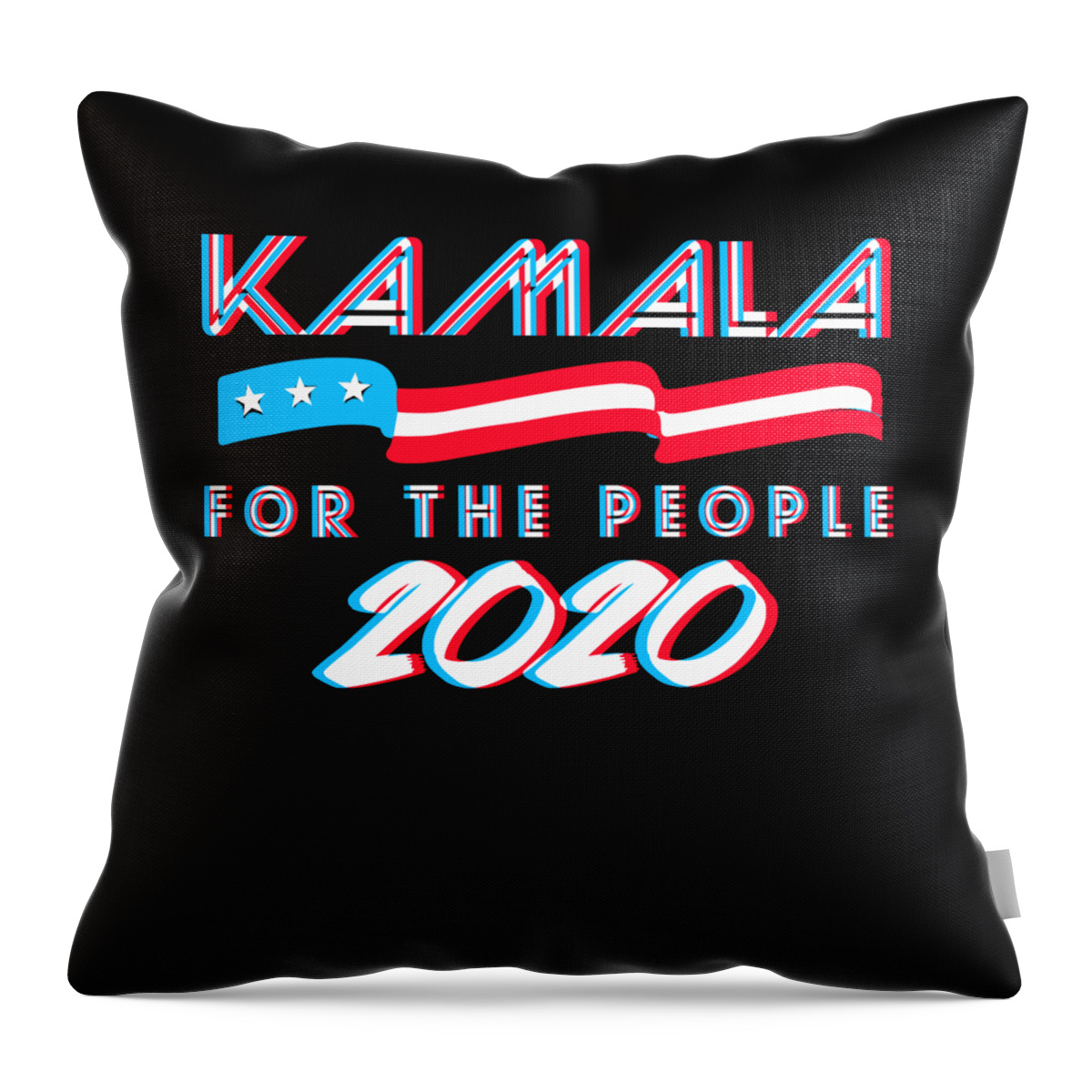 Election Throw Pillow featuring the digital art Kamala Harris For the People by Flippin Sweet Gear