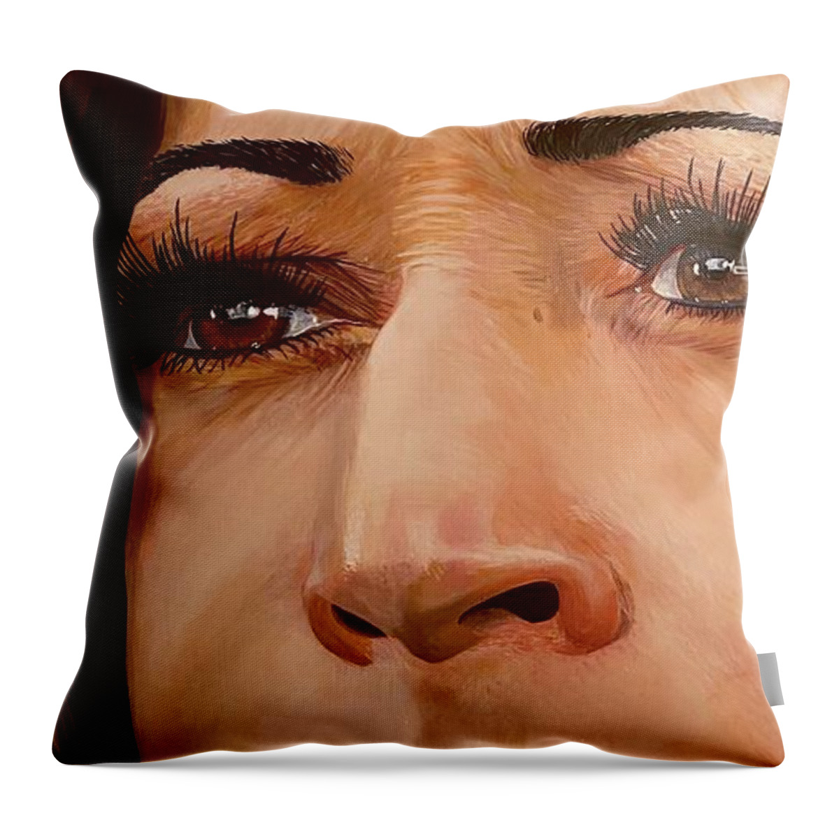 Kamala Throw Pillow featuring the painting Inferred by Michael McKenzie