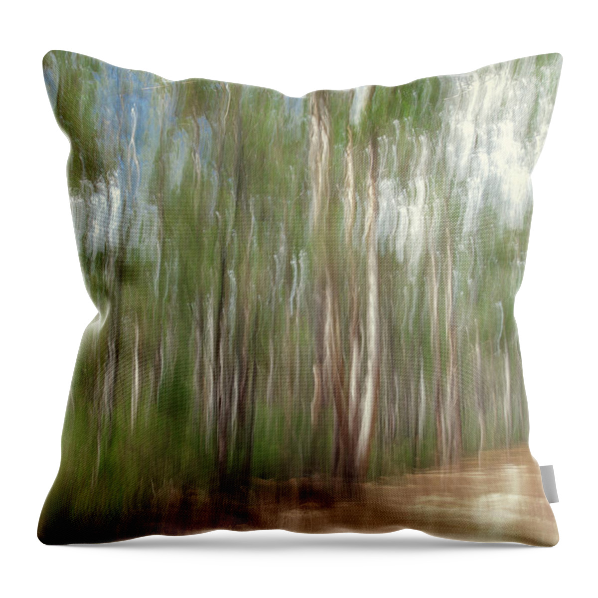 Karri Trees Throw Pillow featuring the photograph Karris by Elaine Teague