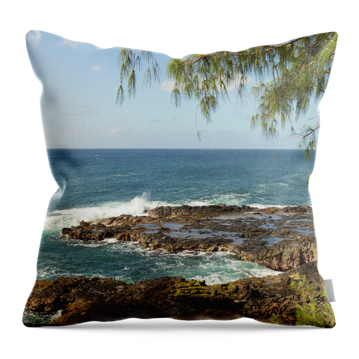 Kauai Throw Pillow featuring the photograph Kauai's South Shore by Auden Johnson