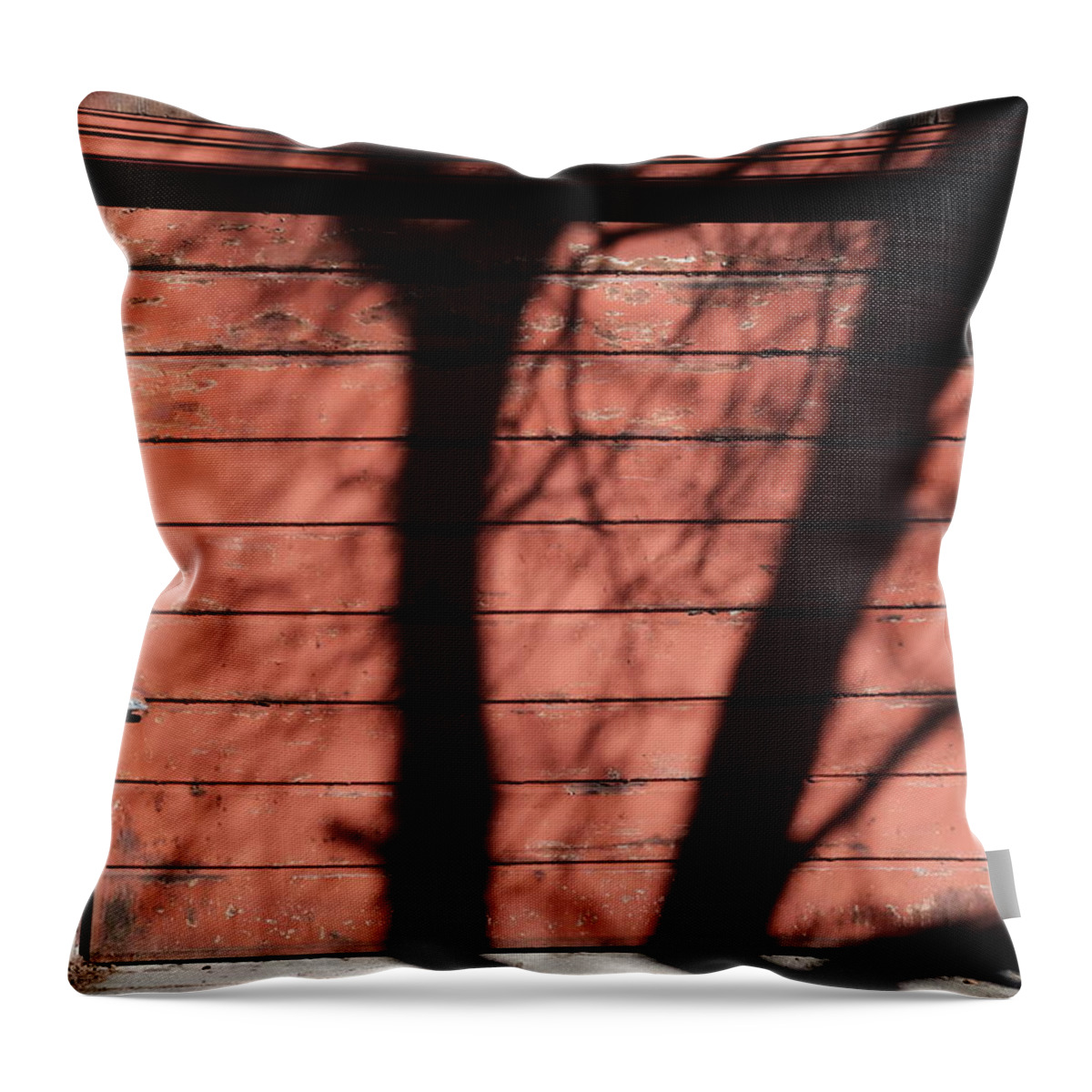 Urban Throw Pillow featuring the photograph Ketchup Shadows by Kreddible Trout