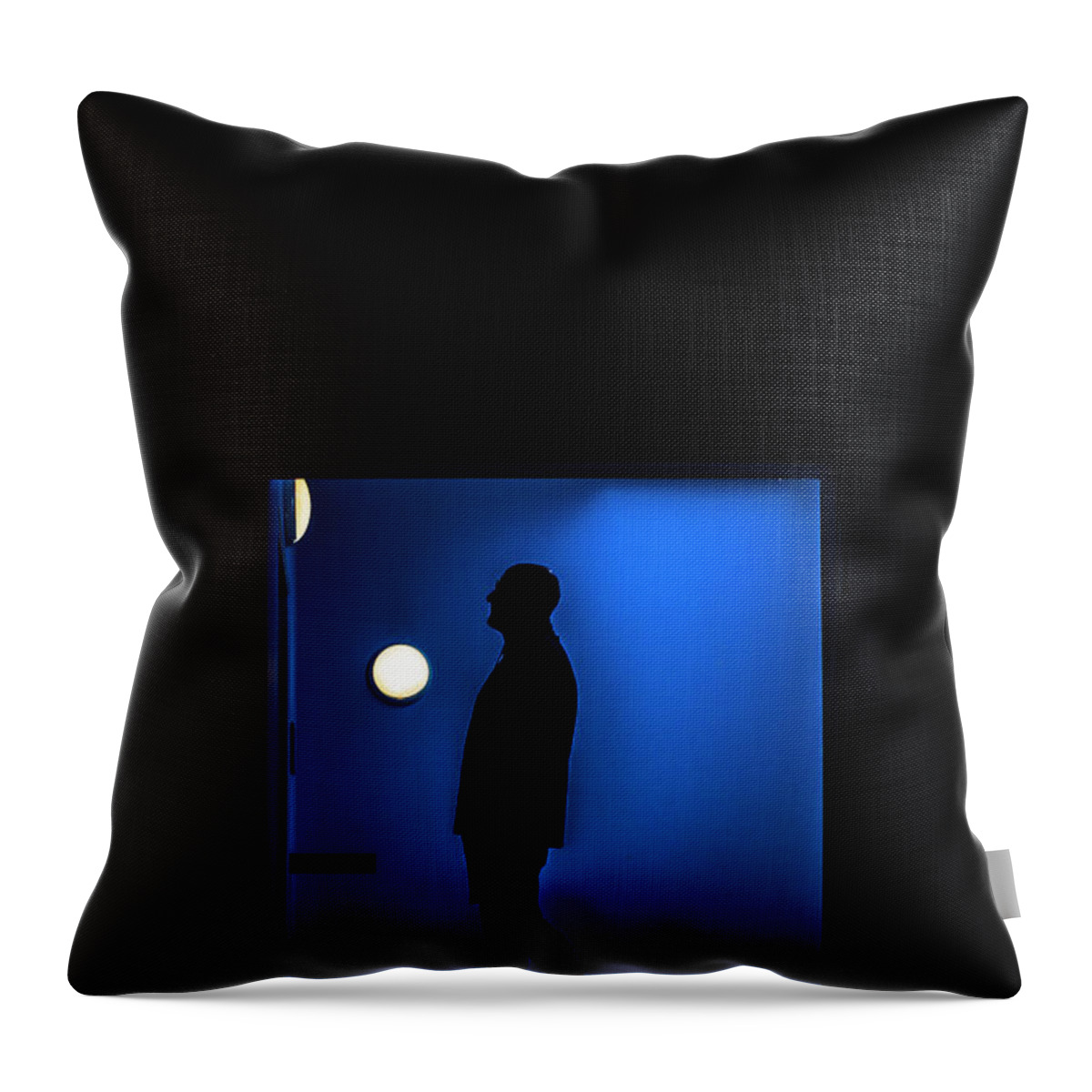Blue Throw Pillow featuring the photograph Kinda Blue by Alexander Farnsworth
