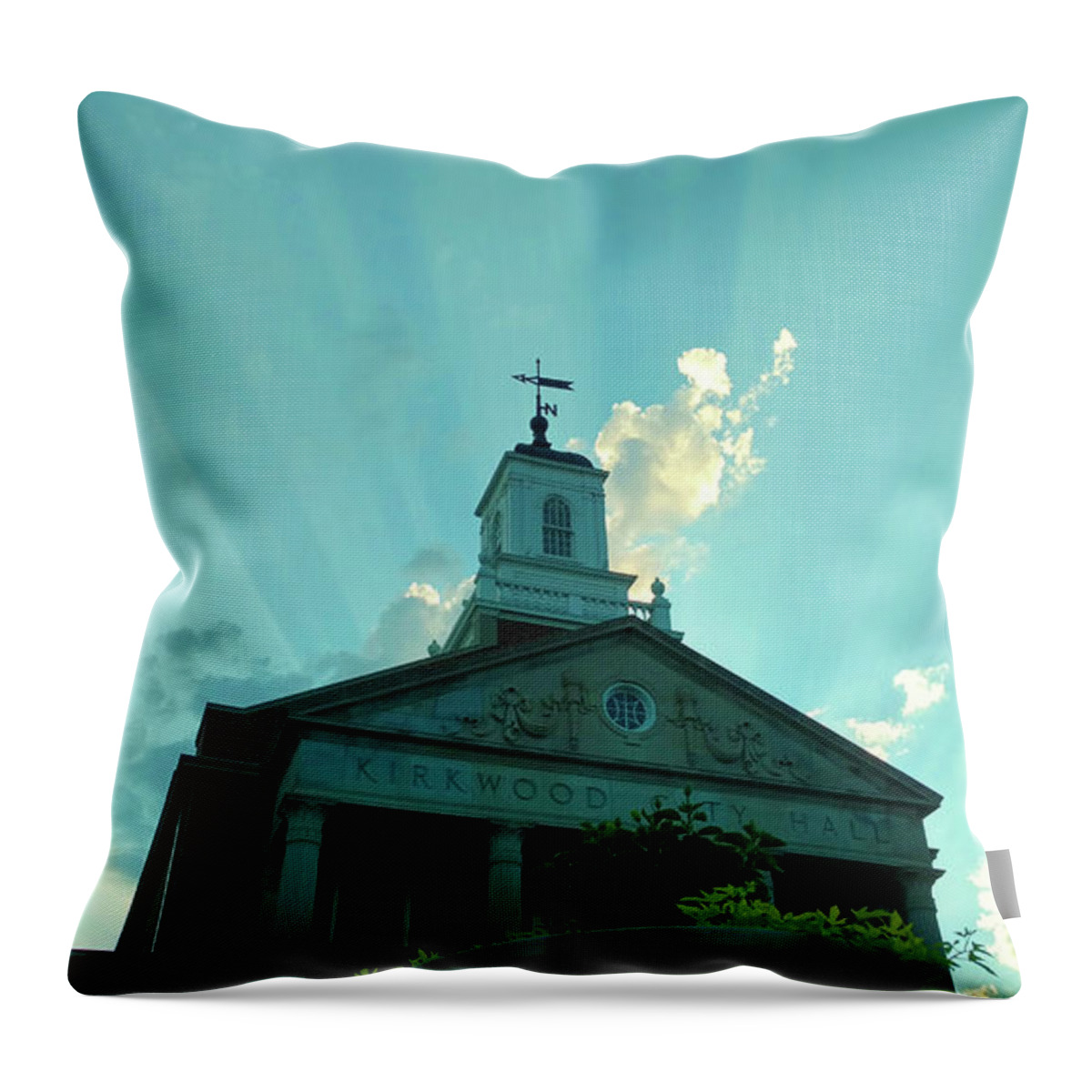 Kirkwood Throw Pillow featuring the photograph Kirkwood Sunbeams by Curtis Krusie
