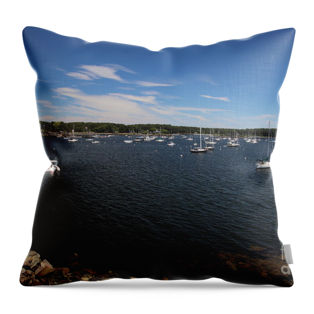 Maine Throw Pillow featuring the photograph Kittery Point by Lennie Malvone