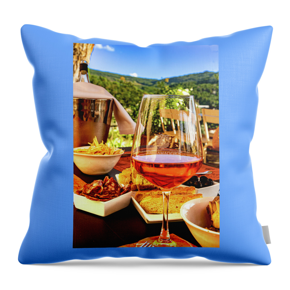 Tuscany Throw Pillow featuring the photograph La Dolce Vita by Marian Tagliarino