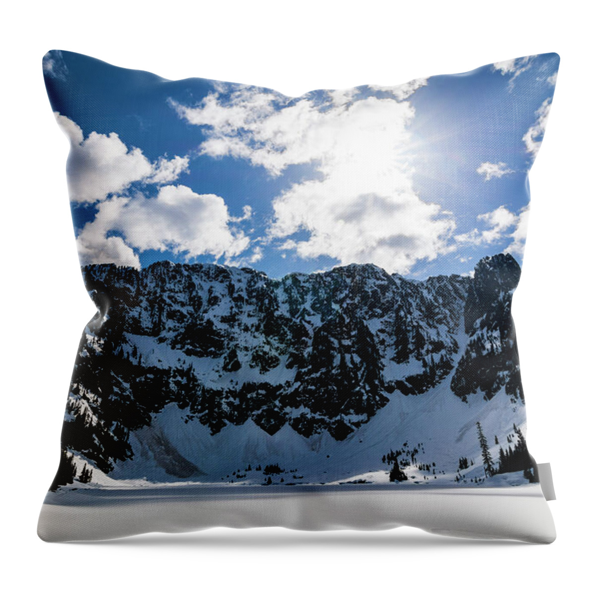 Water Throw Pillow featuring the photograph Lake 22 Winter by Pelo Blanco Photo