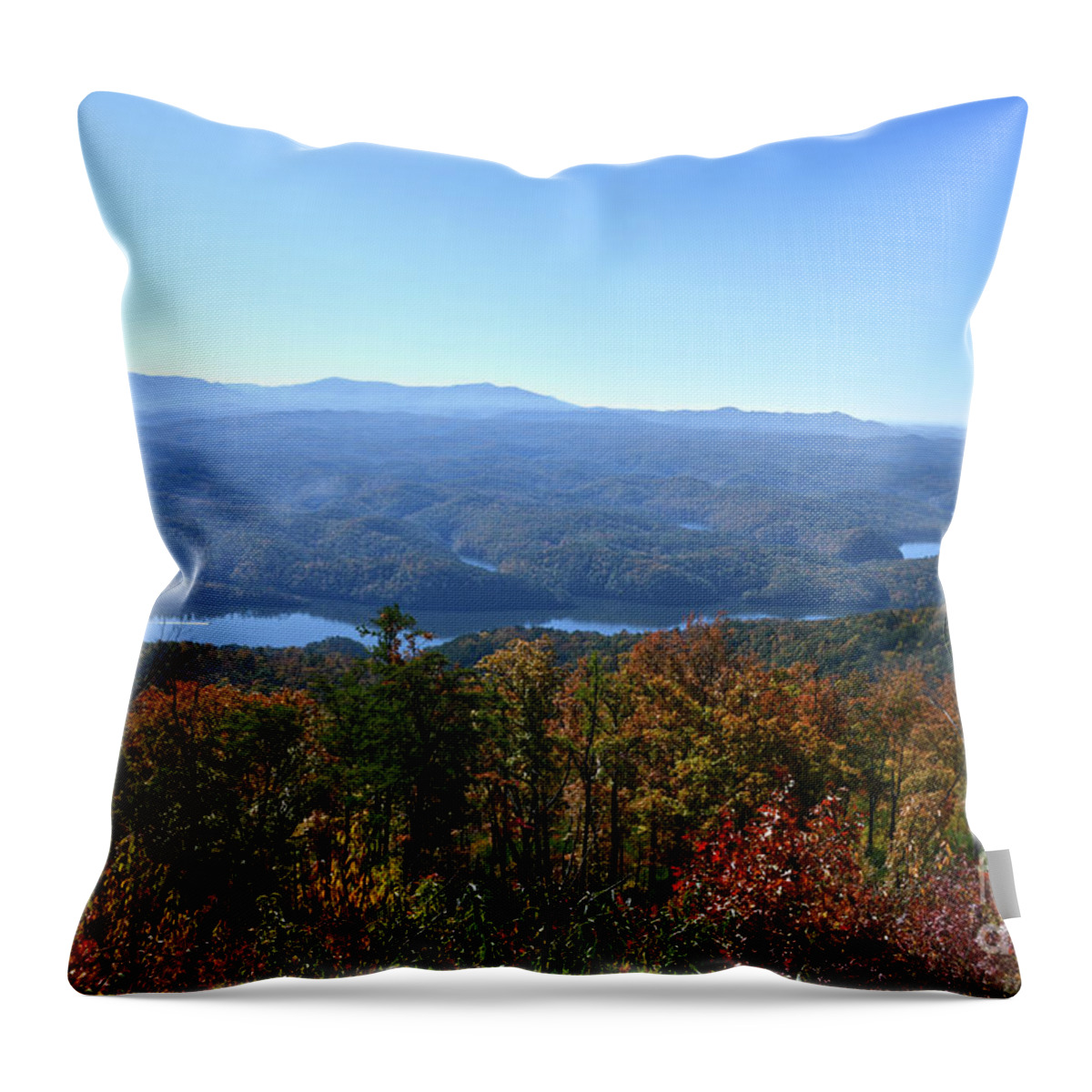 Tennessee Throw Pillow featuring the photograph Lake Ocoee 1 by Phil Perkins