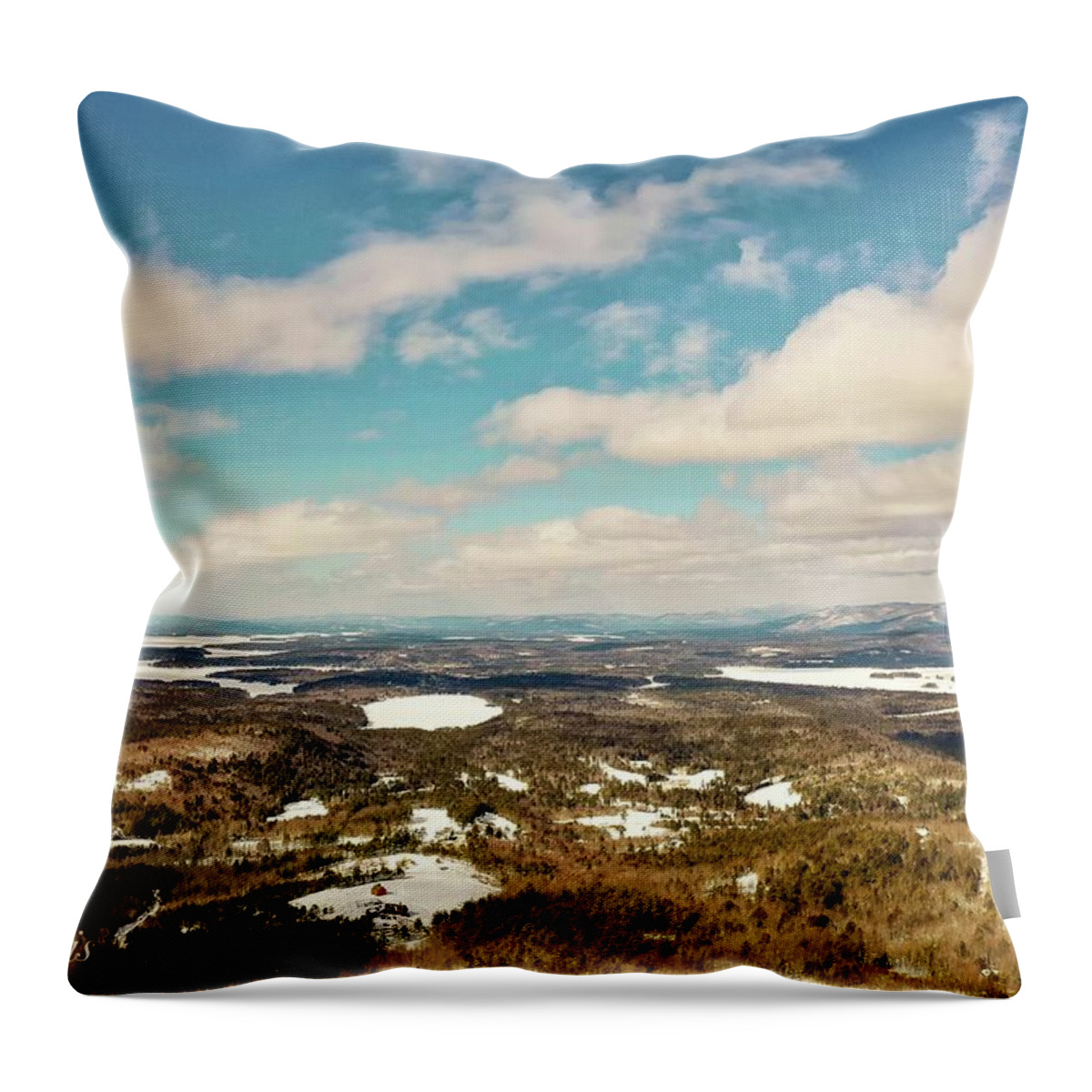  Throw Pillow featuring the photograph Lake Wentworth-Winnipesaukee by John Gisis