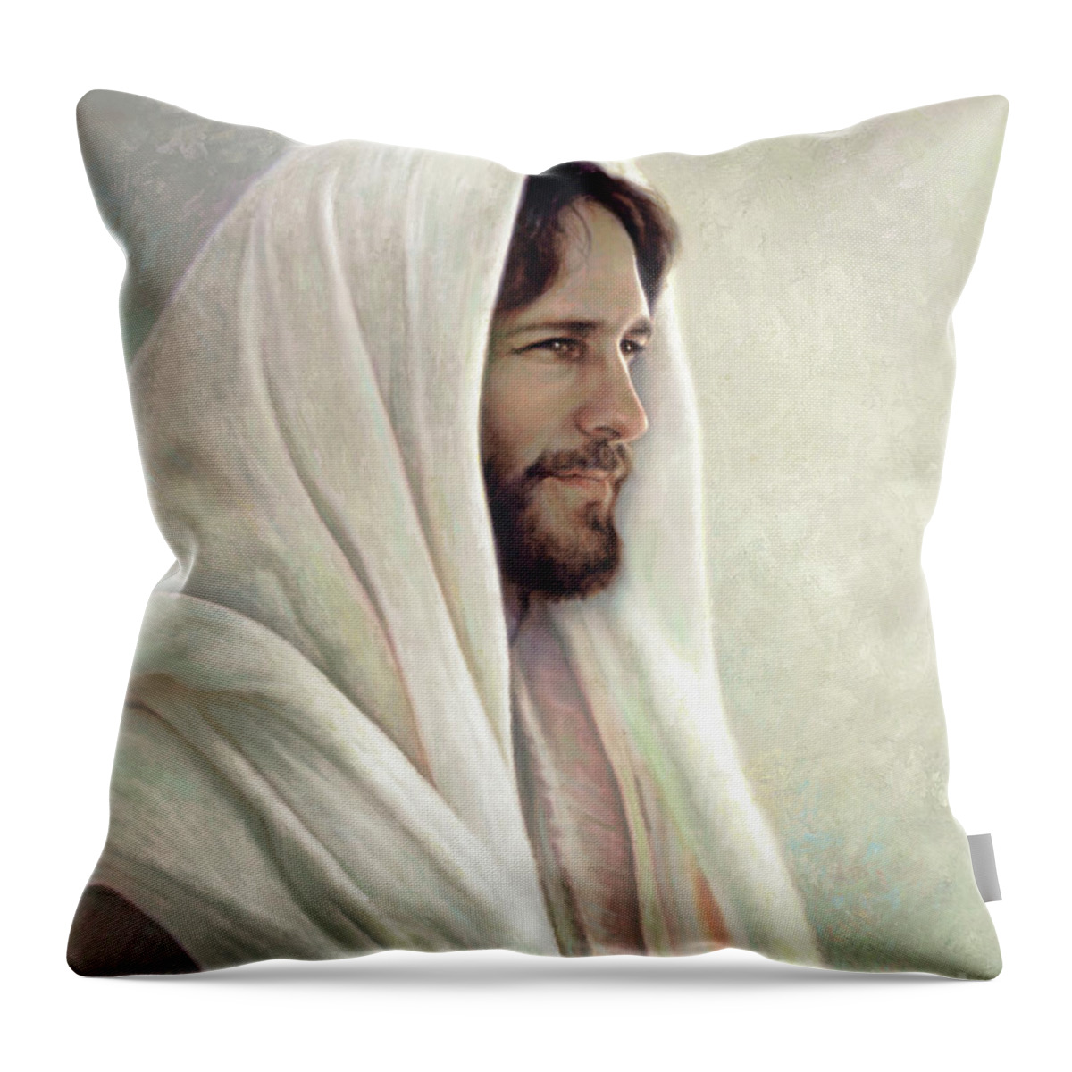 Lamb Of God Throw Pillow featuring the painting Lamb of God by Greg Olsen