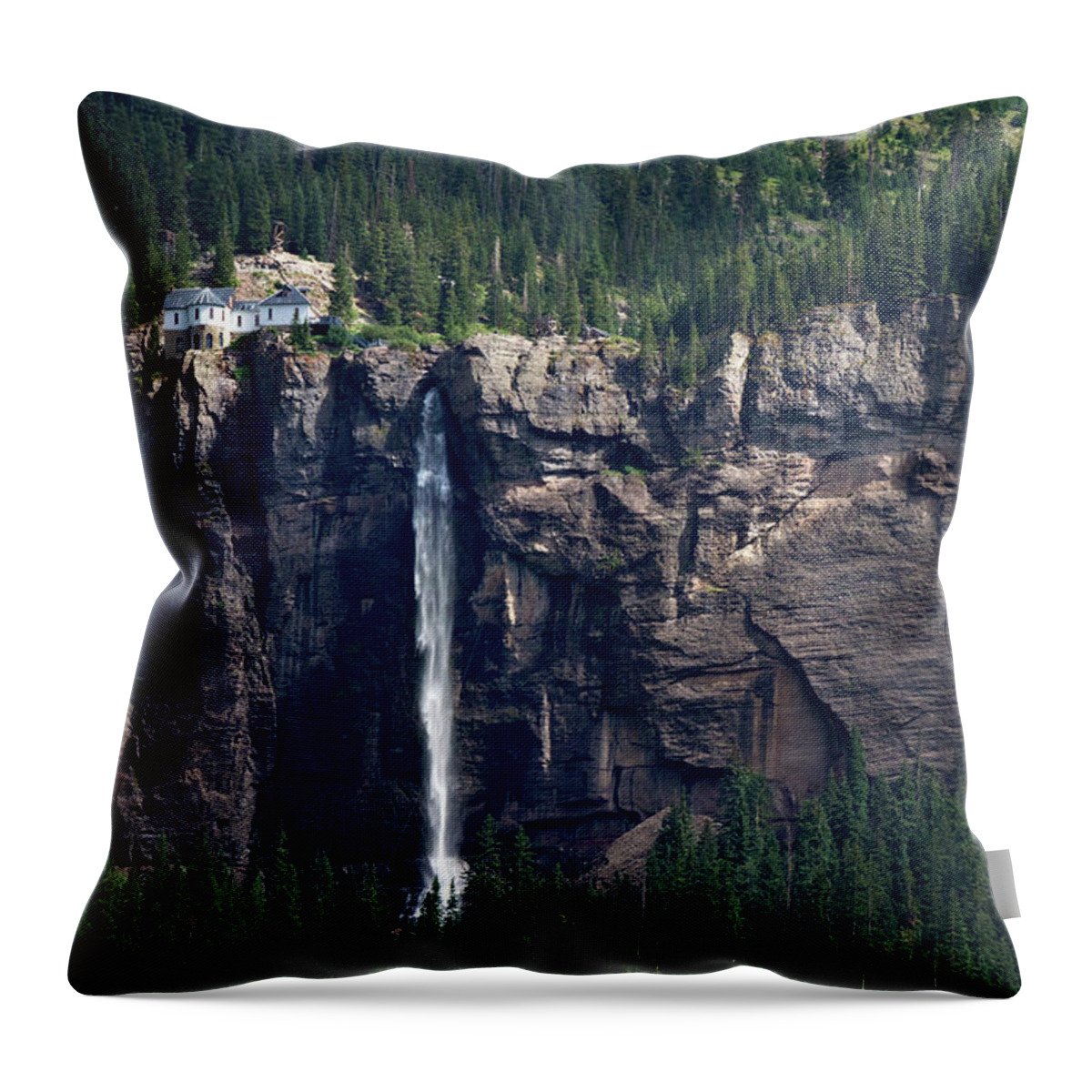 Colorado Throw Pillow featuring the photograph Last House on the Left by Lana Trussell