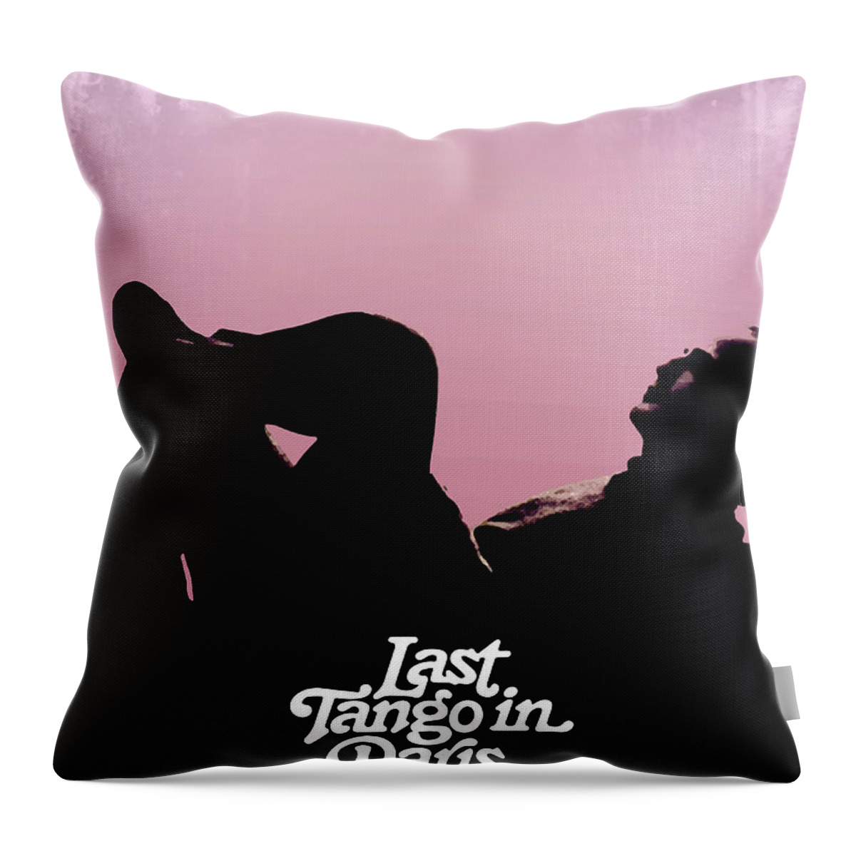 Movie Poster Throw Pillow featuring the digital art Last Tango In Paris by Bo Kev