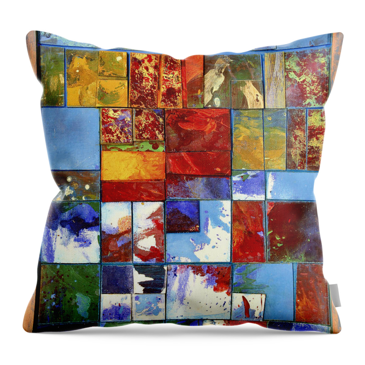 Summer Throw Pillow featuring the mixed media Late summer day by Pauli Hyvonen