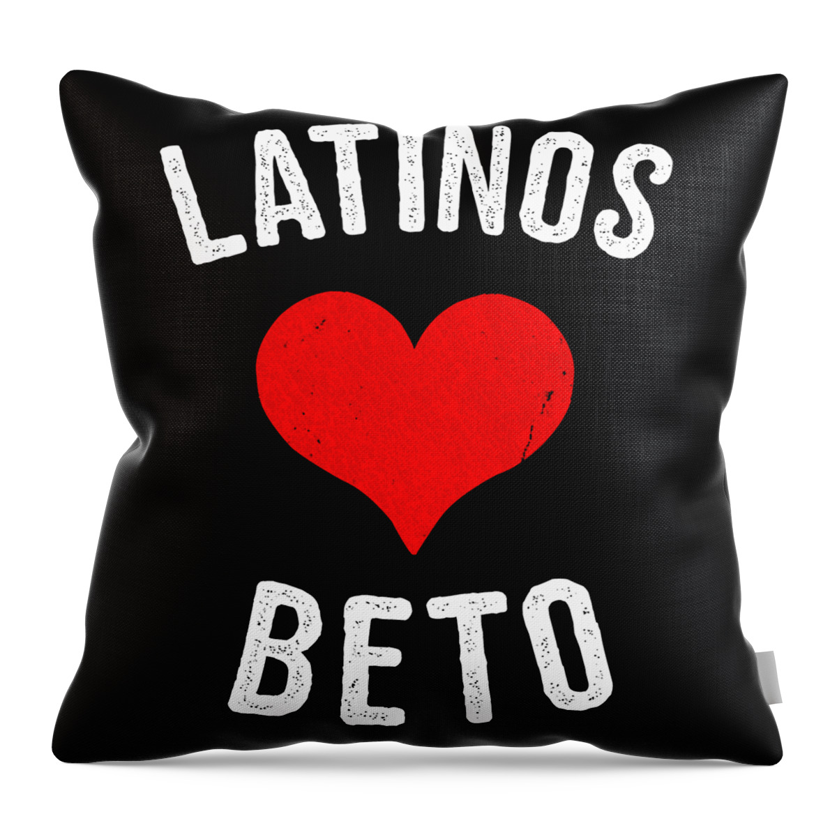 Cool Throw Pillow featuring the digital art Latinos Love Beto 2020 by Flippin Sweet Gear