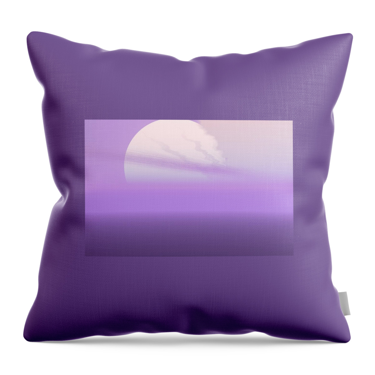 Lavender Color Throw Pillow featuring the digital art Lavender Sun by Sarah McKoy