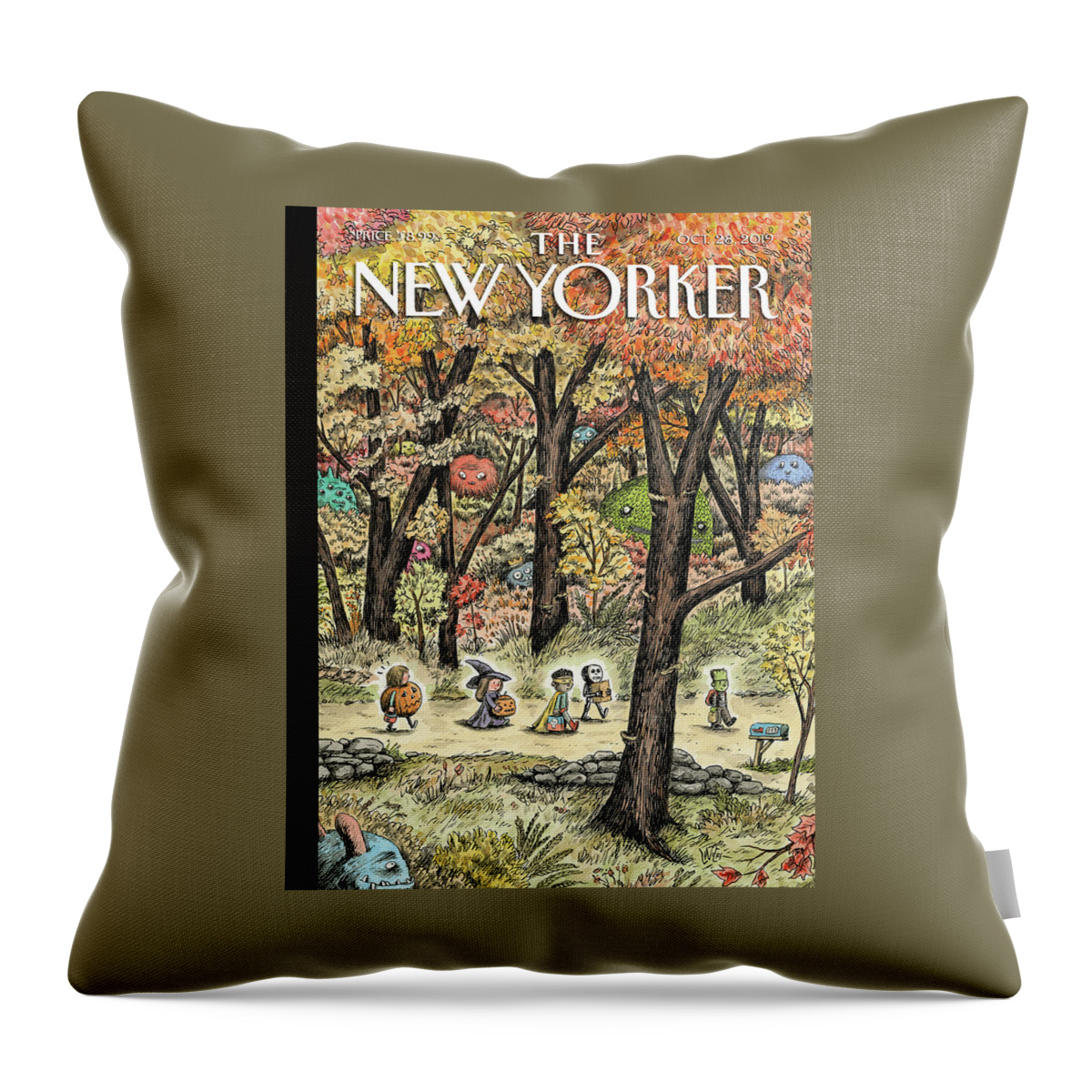 Leaf Peepers Throw Pillow