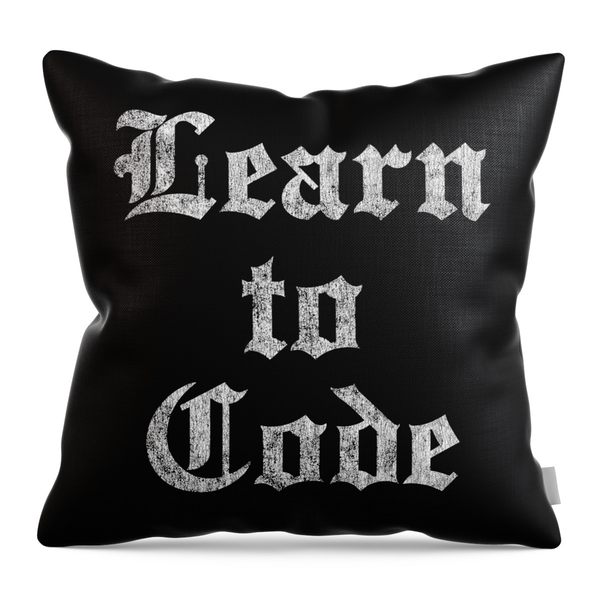 Republican Throw Pillow featuring the digital art Learn to Code by Flippin Sweet Gear