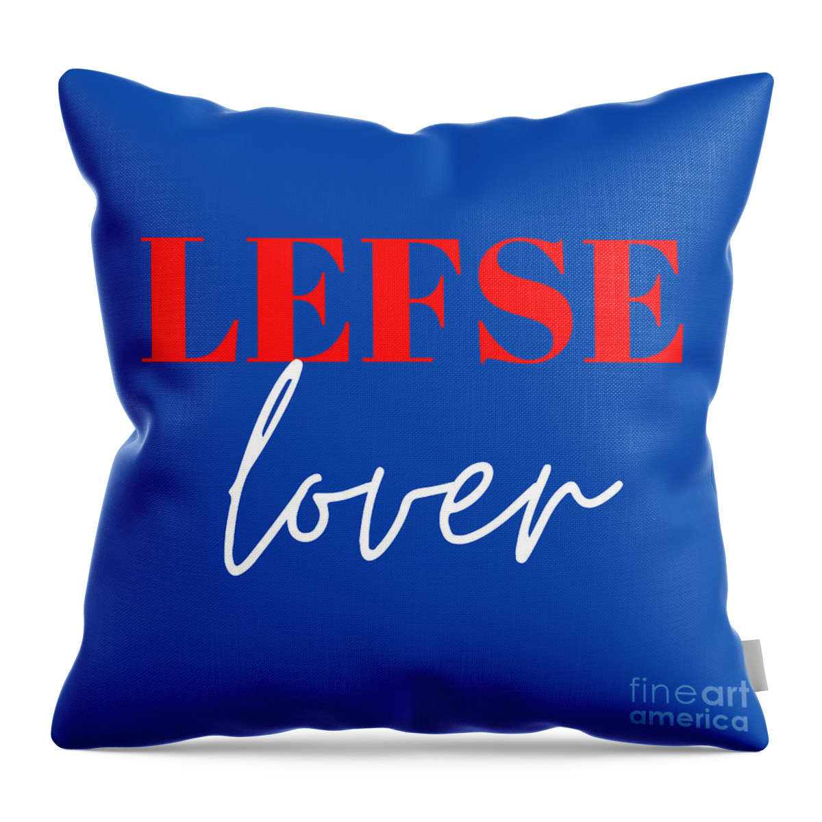 Lefse Throw Pillow featuring the digital art Lefse Lover for the Norwegians by Christie Olstad