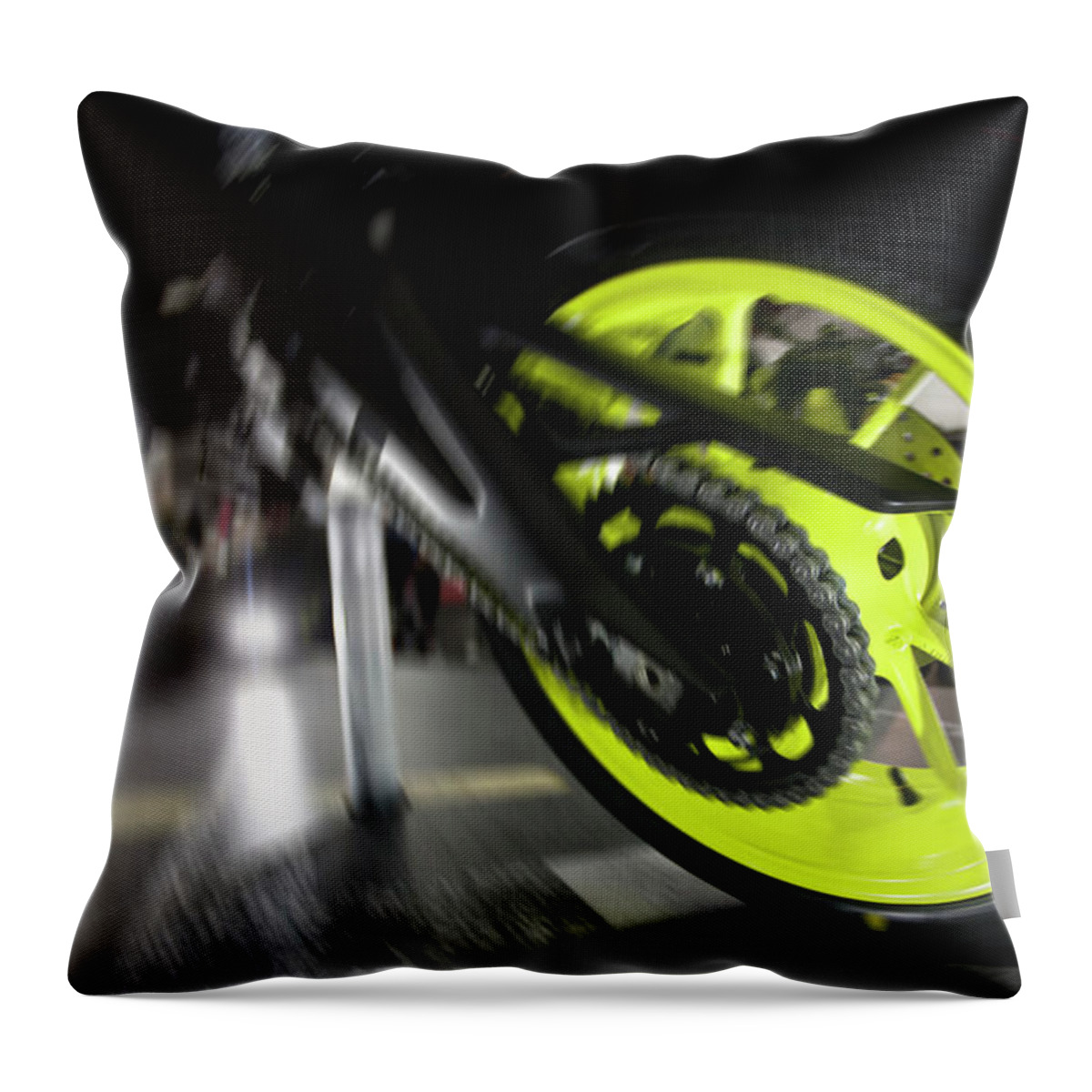 Motorcycle Throw Pillow featuring the photograph Let's roll by Jim Whitley