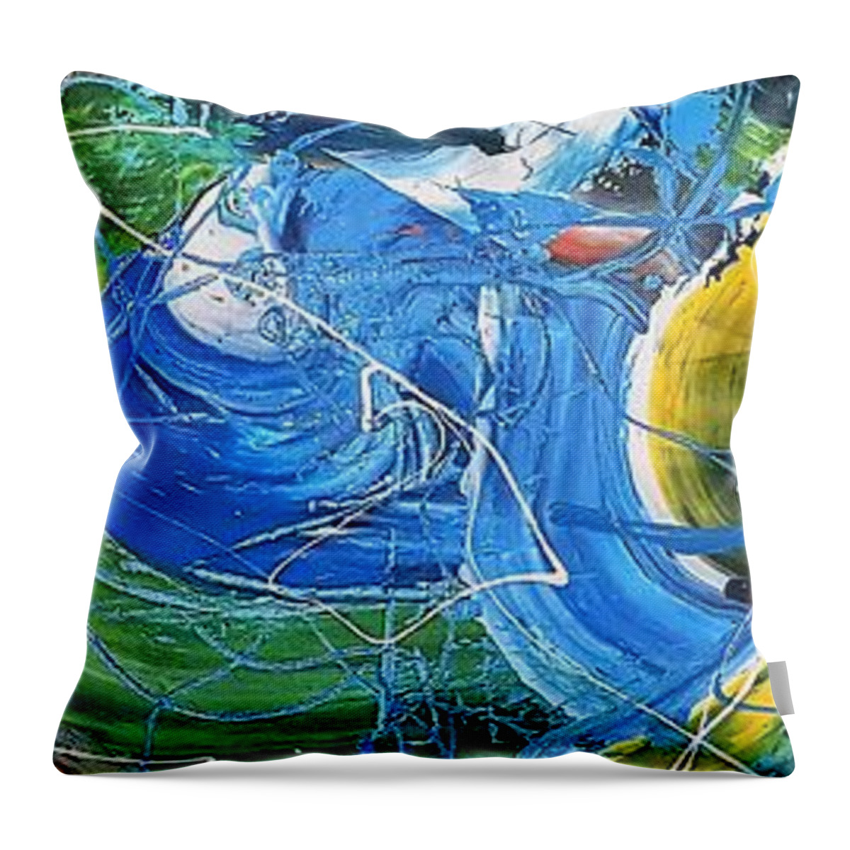  Throw Pillow featuring the painting Life by Martin Bush