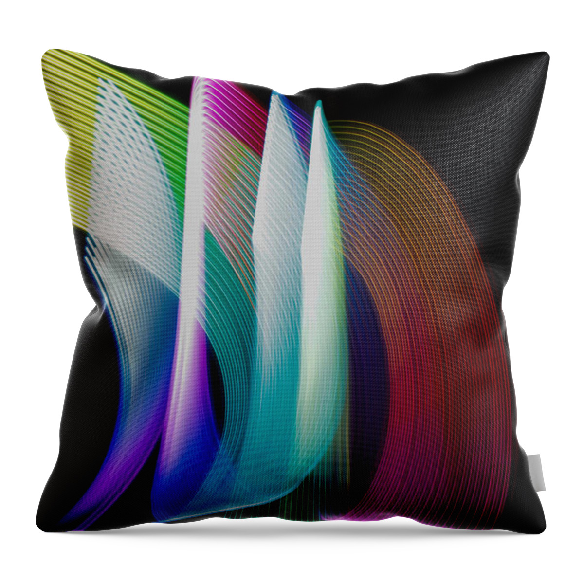 Light Painting Milwaukee Wi Wisconsin New York Throw Pillow featuring the photograph Light Painting by Windshield Photography