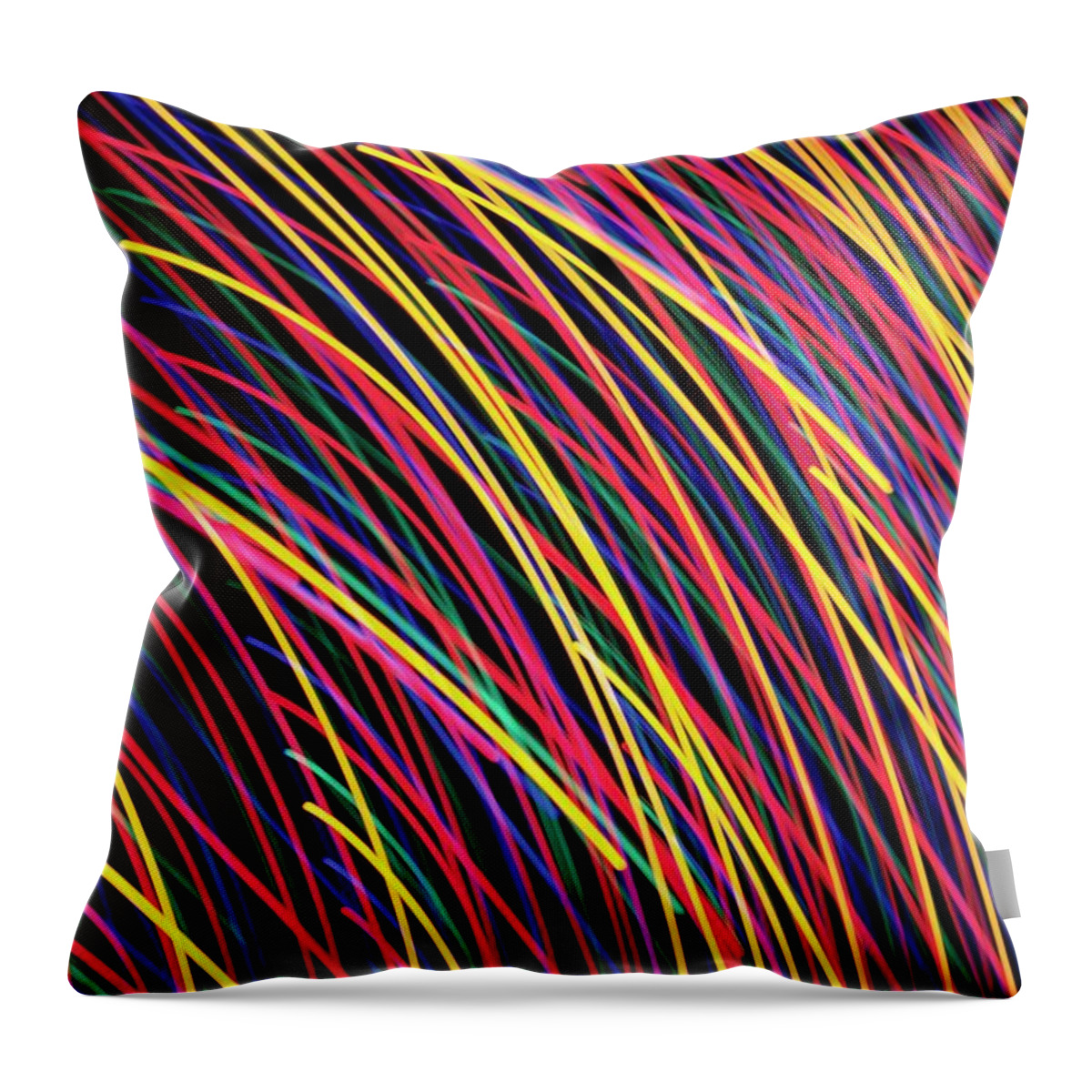 Light Throw Pillow featuring the photograph Light Painting - Wrap by Sean Hannon