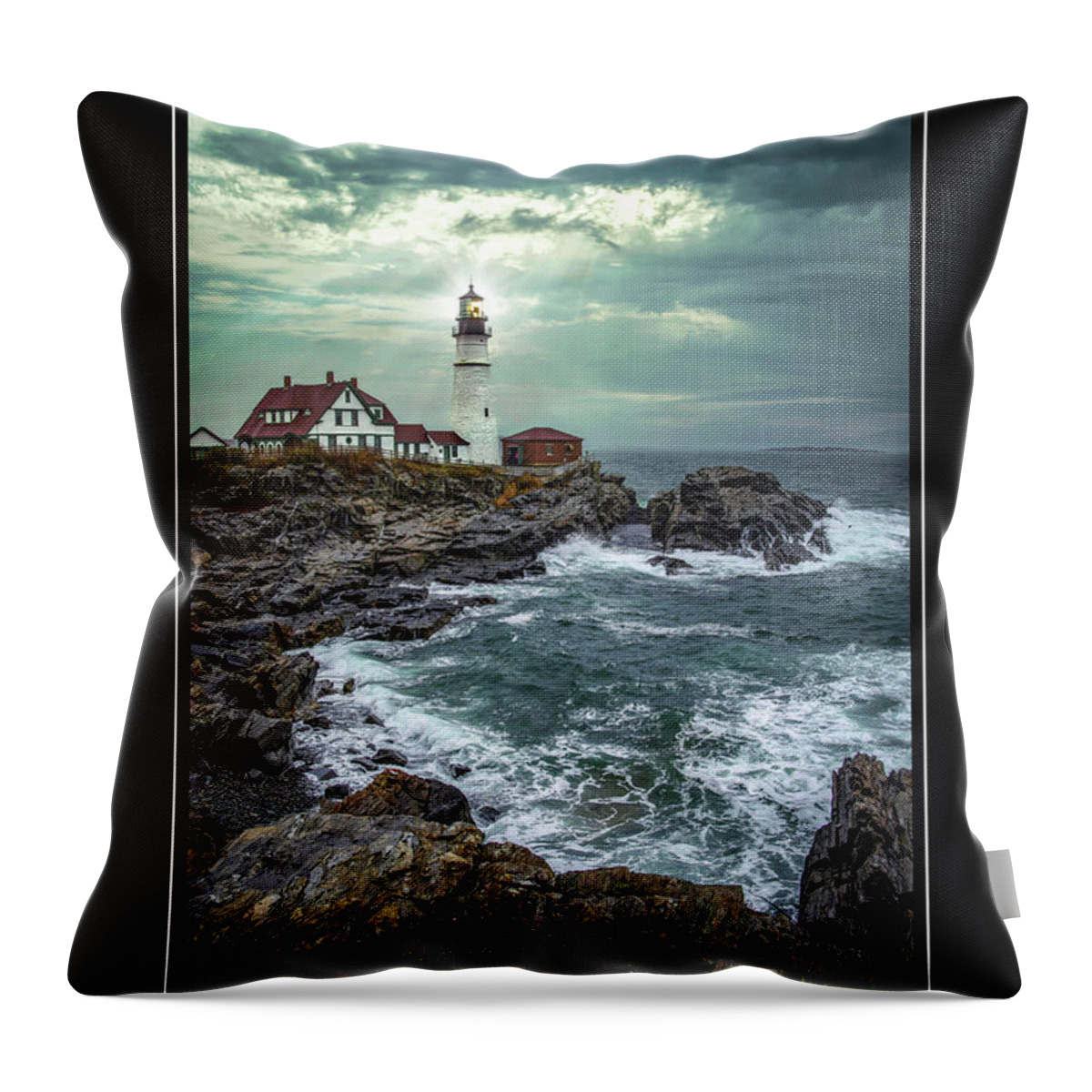 Lighthouse Throw Pillow featuring the photograph Lighthouse 6 by Will Wagner