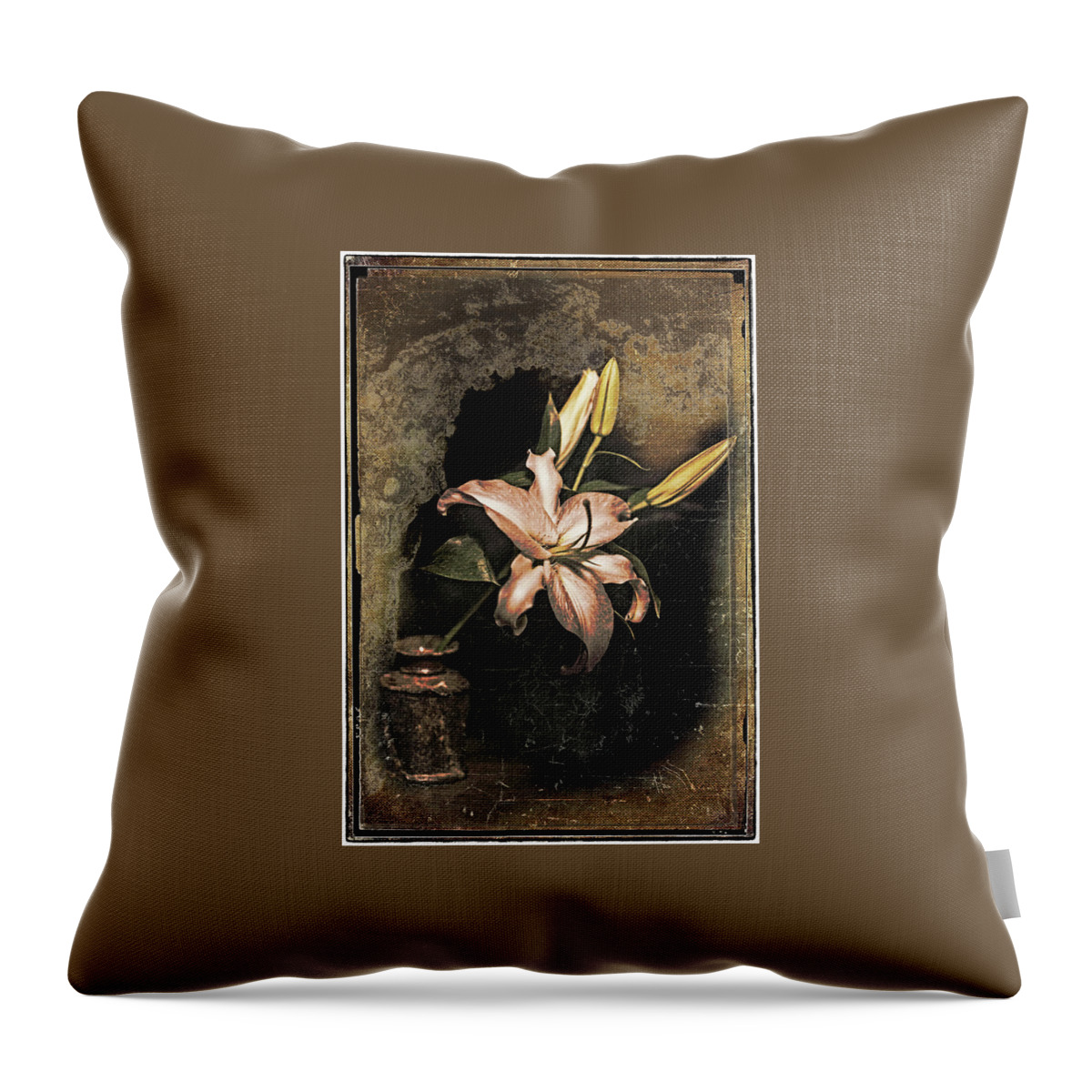  Throw Pillow featuring the photograph Lily by Bruce Bowers