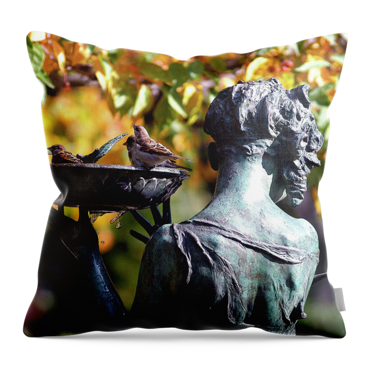  Throw Pillow featuring the photograph Listen by Yue Wang
