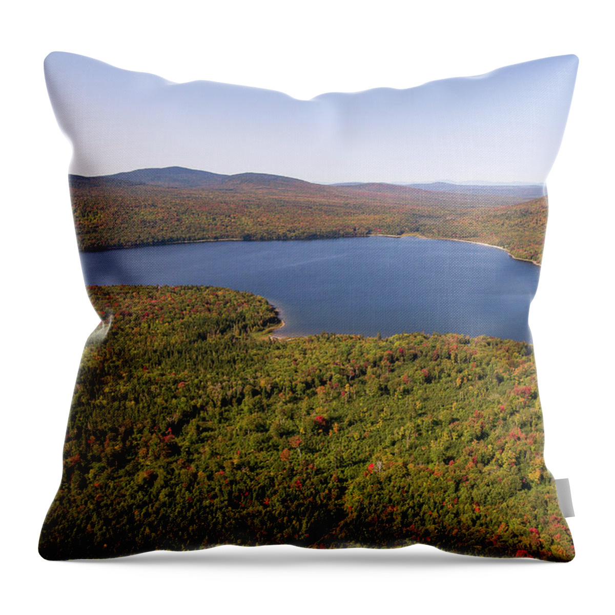 Vermont Photography Throw Pillow featuring the photograph Little Averill Lake by John Rowe