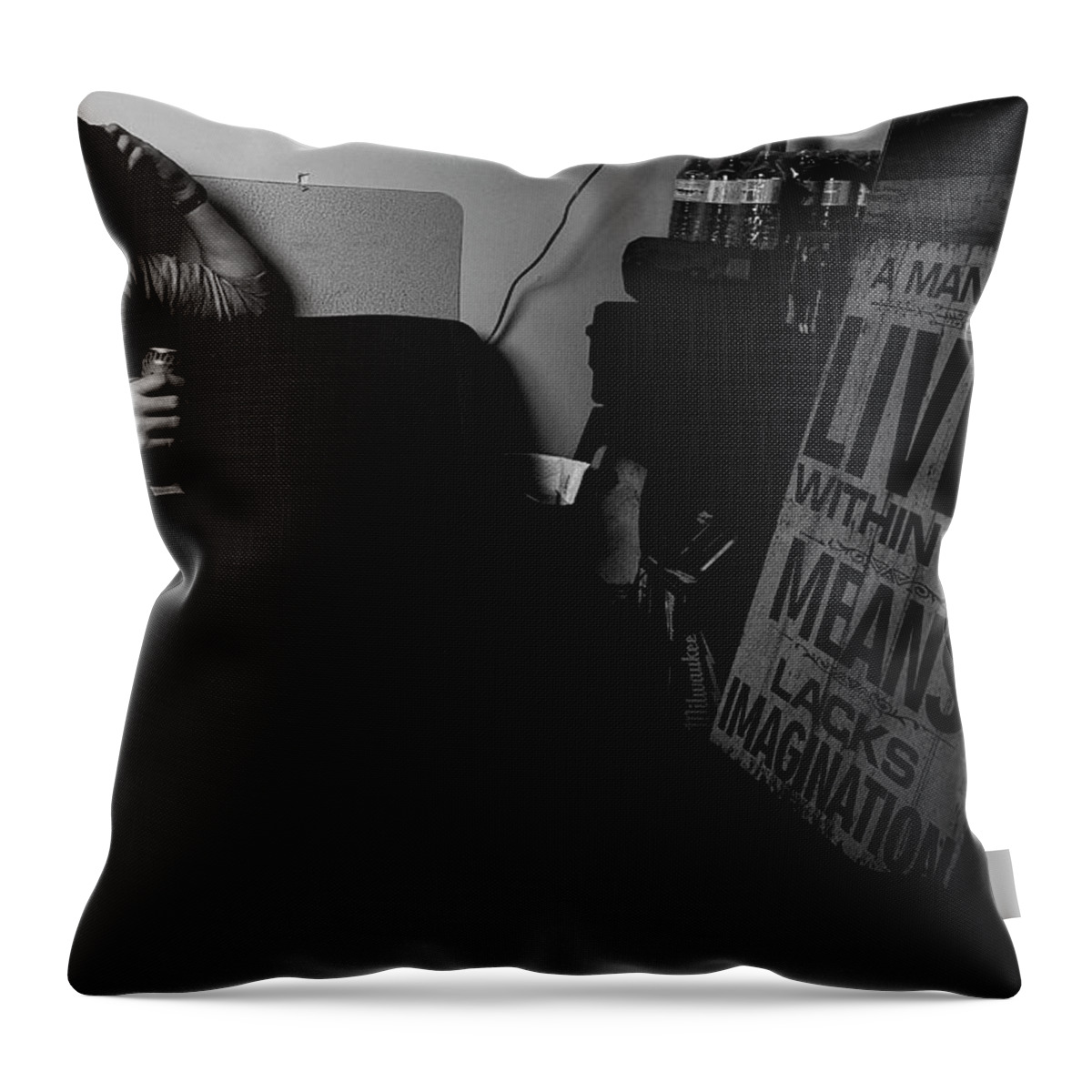 Nik Throw Pillow featuring the photograph Lives by Jim Whitley