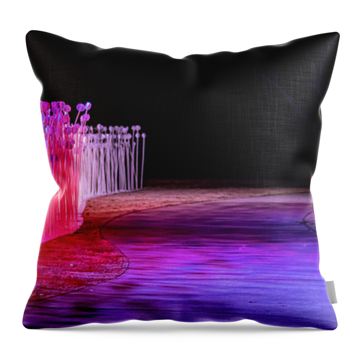 Electric Throw Pillow featuring the photograph Electric Lollipop Field by Rick Nelson