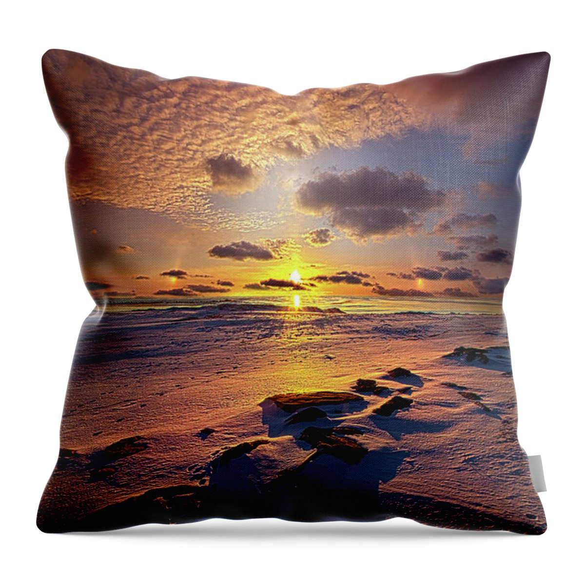 Nopeople Throw Pillow featuring the photograph Long Before by Phil Koch