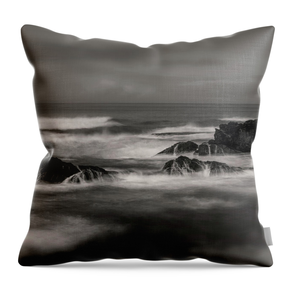 Dreamscape Throw Pillow featuring the photograph Long exposure dreamscape by Alessandra RC