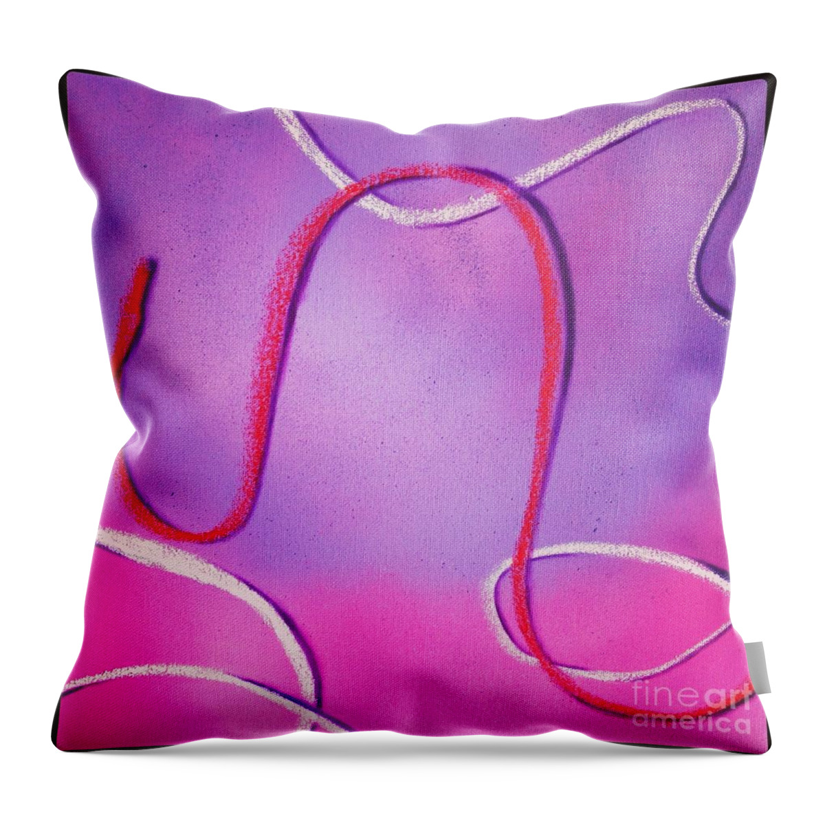 Yarn Throw Pillow featuring the photograph Loops by Wendy Golden