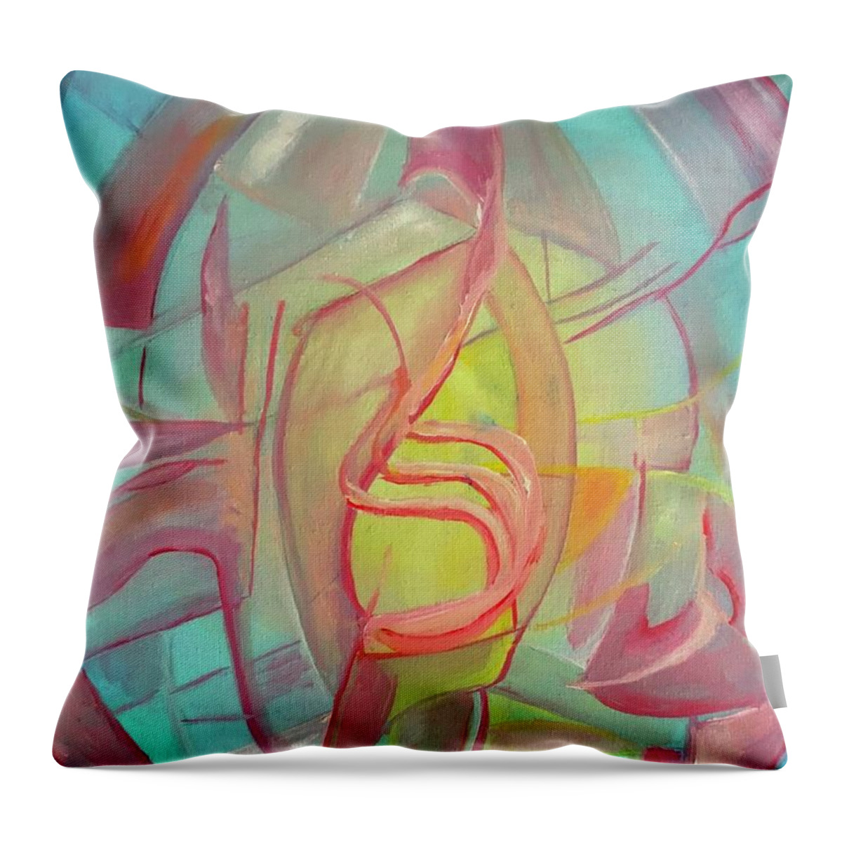 Beautiful Throw Pillow featuring the painting Lost by Medea Ioseliani